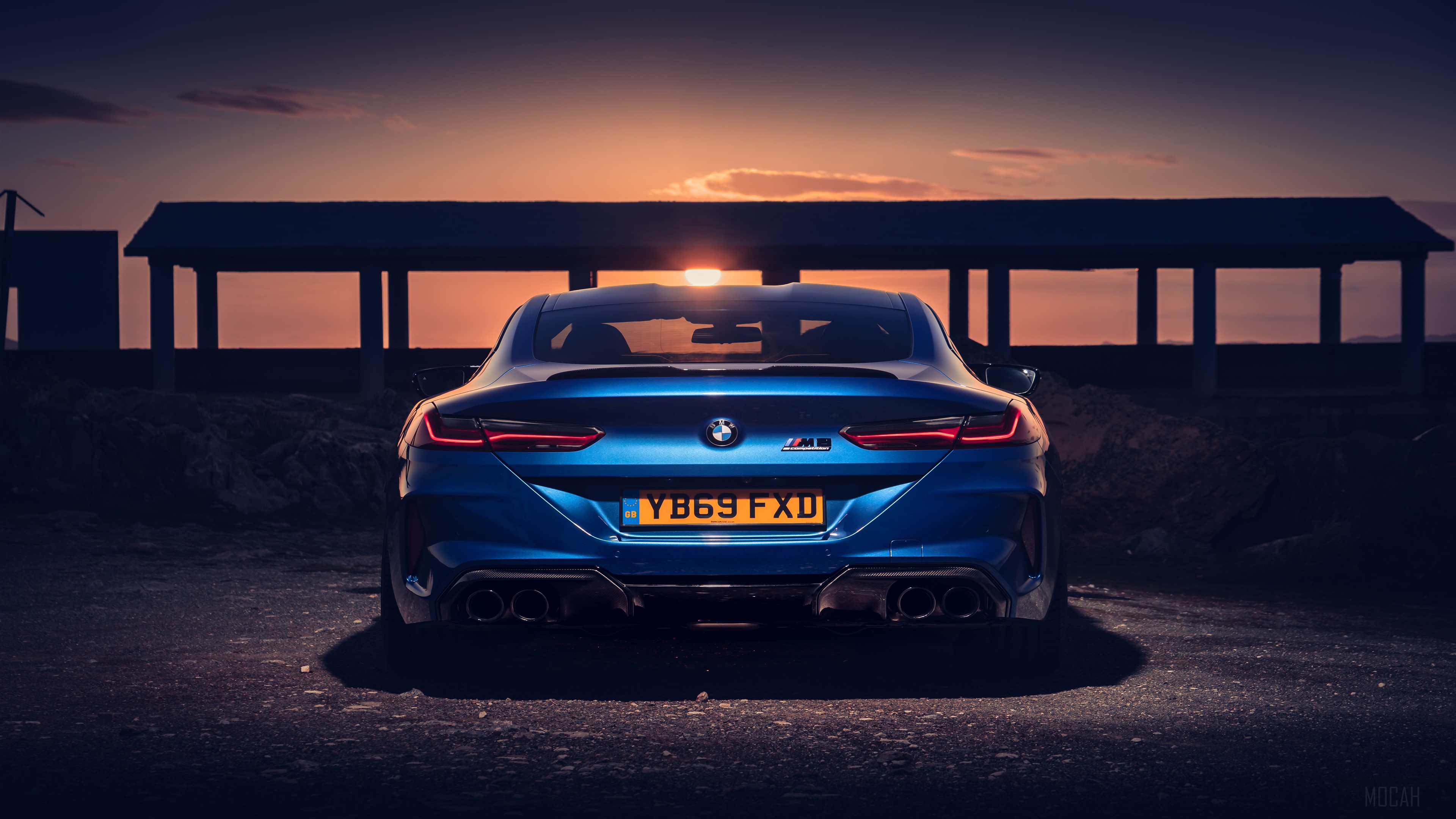 2020 BMW M8 Competition Rear View HD Wallpaper