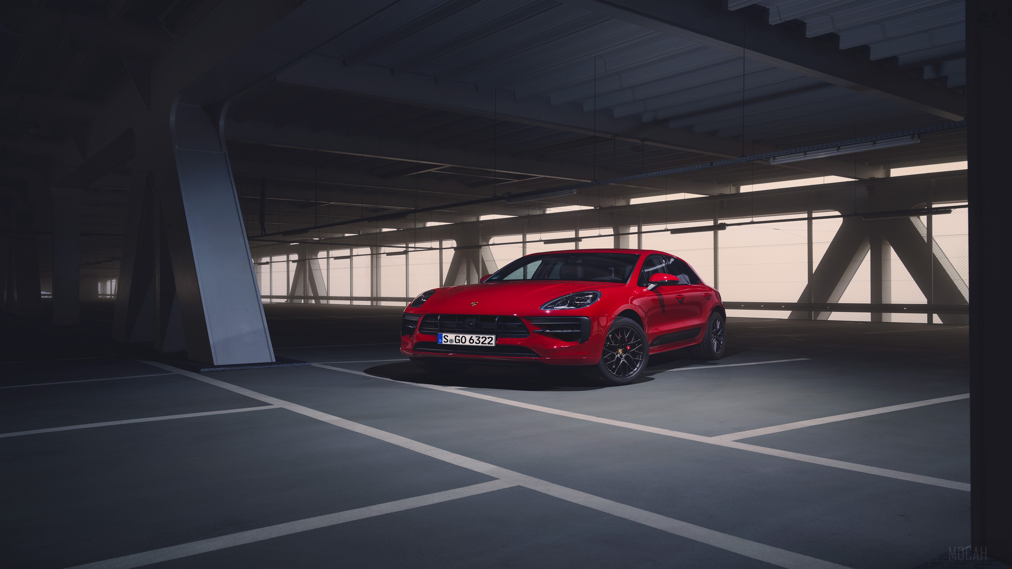 Red Porsche Macan GTS 2020 4K HD Wallpaper
