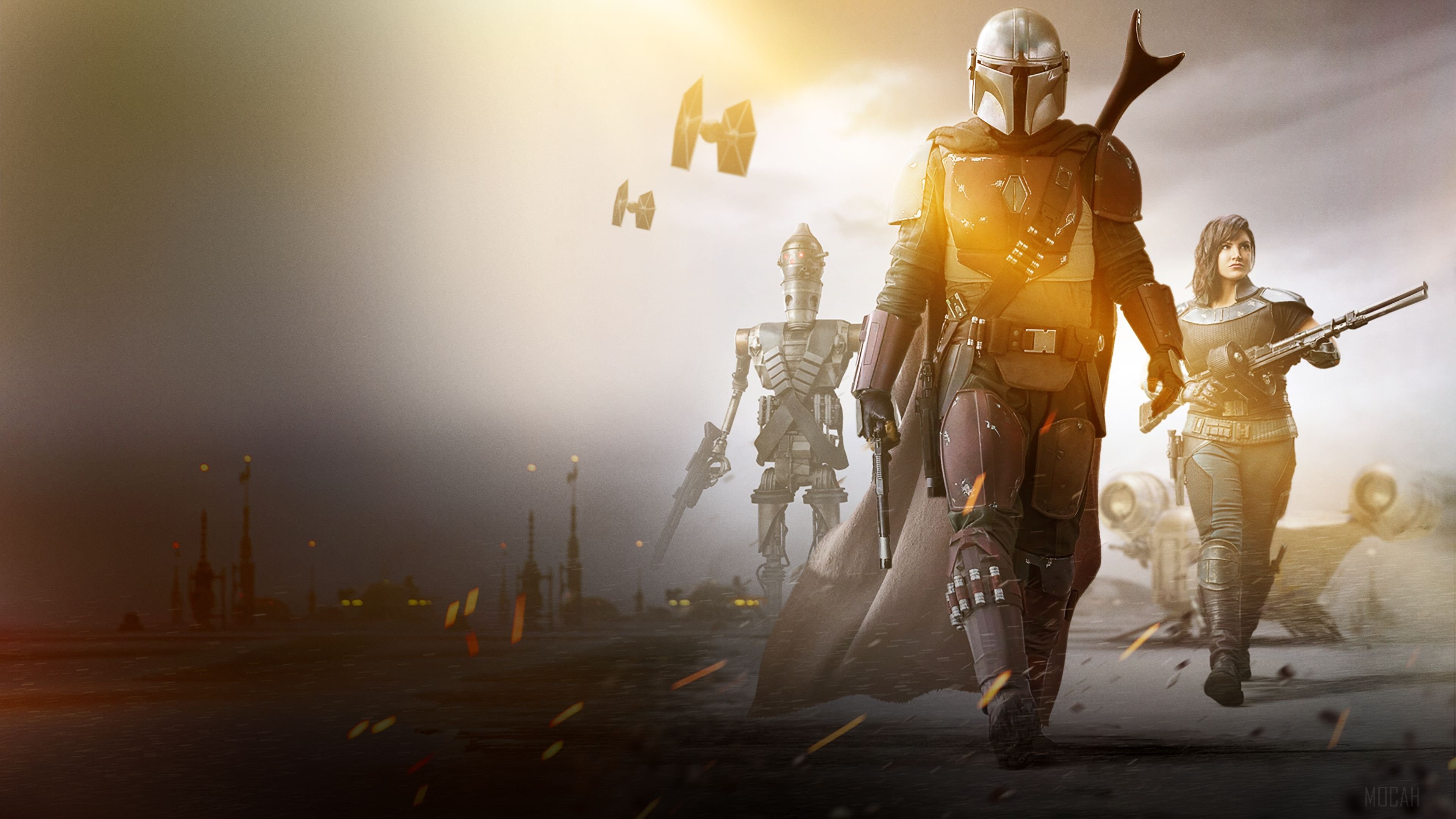 The Mandalorian and allies in 4K HD Wallpaper