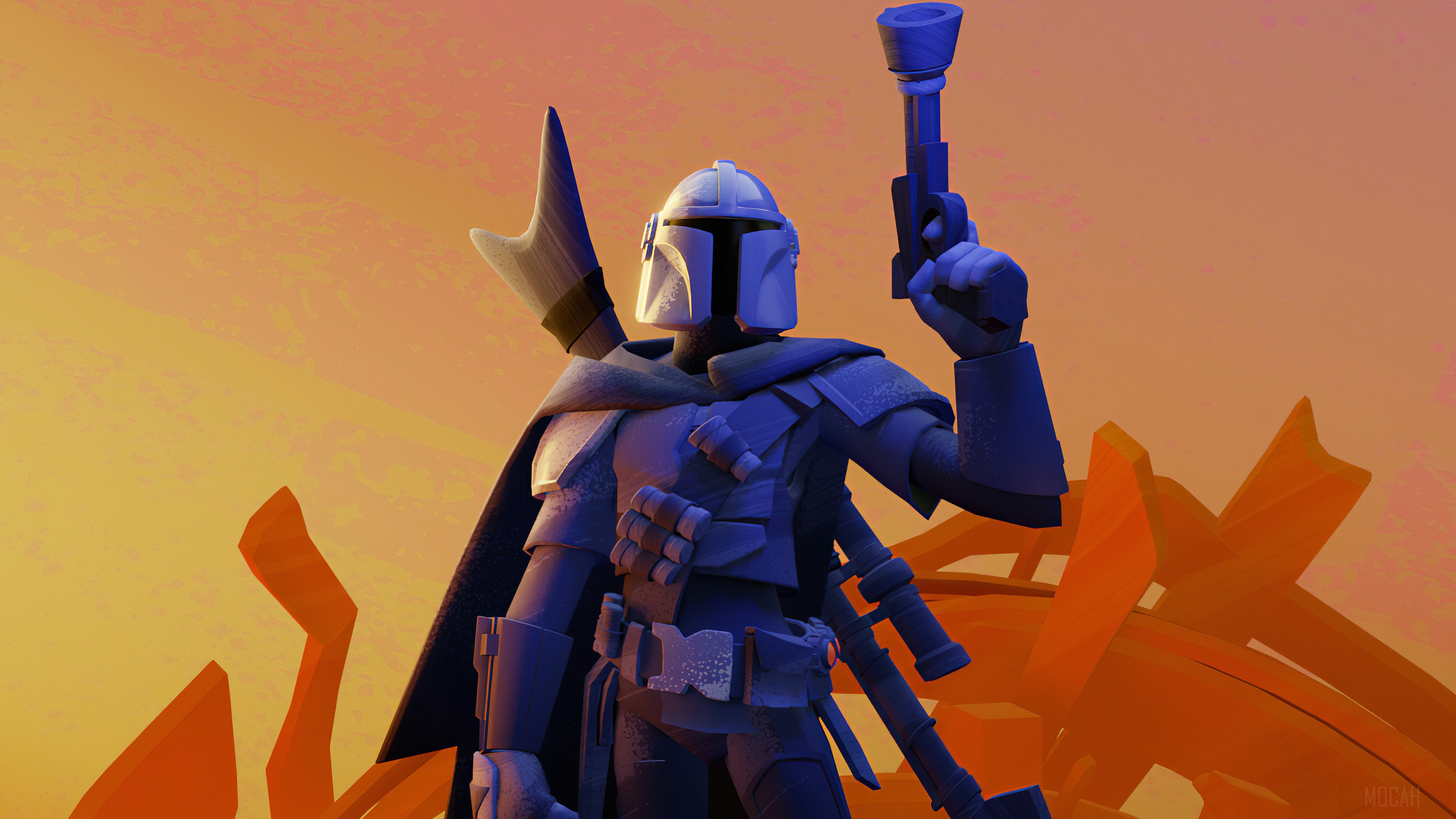 The Mandalorian 4K Art HD Wallpaper