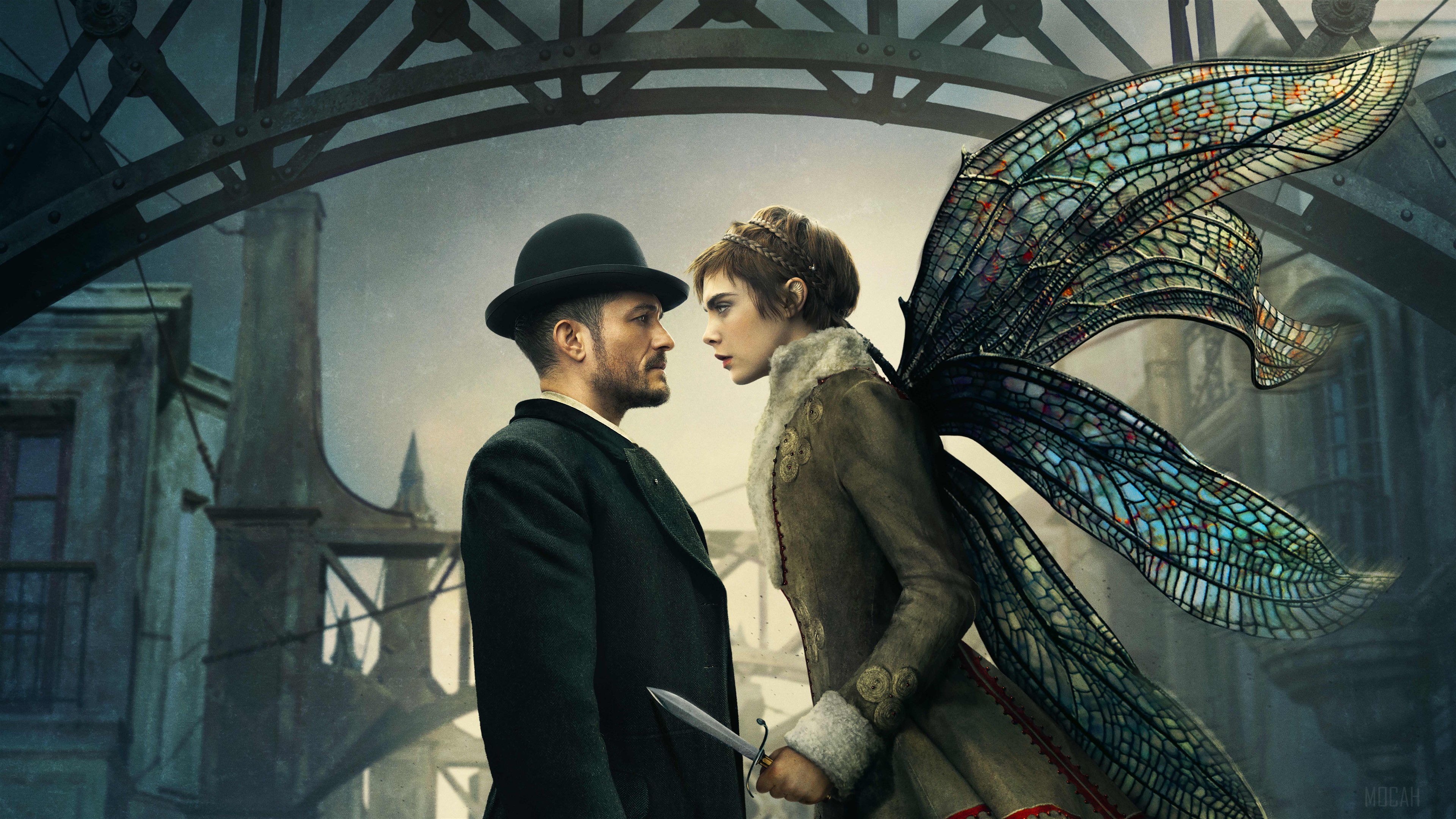 Philo and Vignette from Carnival Row 4K HD Wallpaper