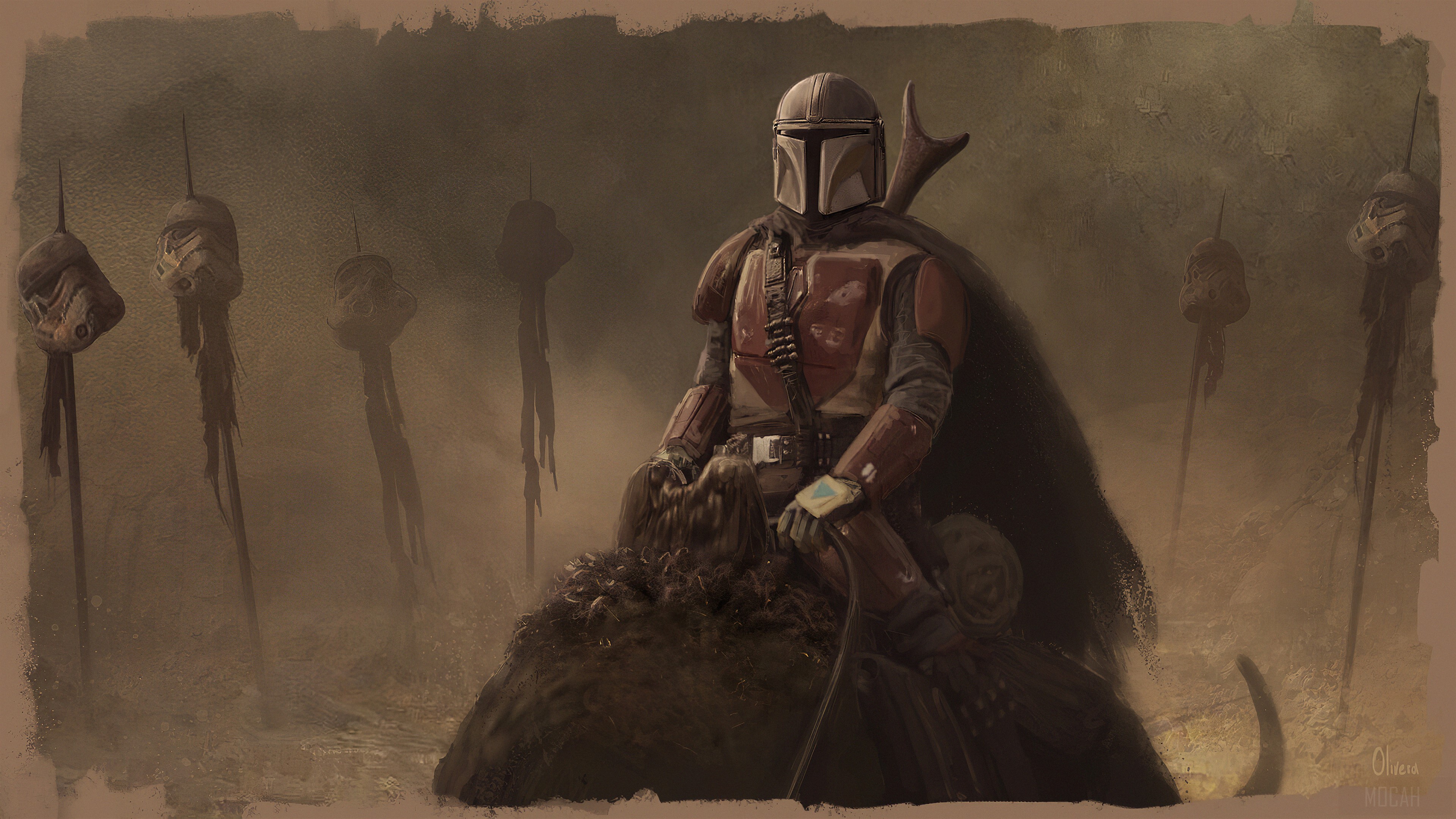The Mandalorian Art HD Wallpaper