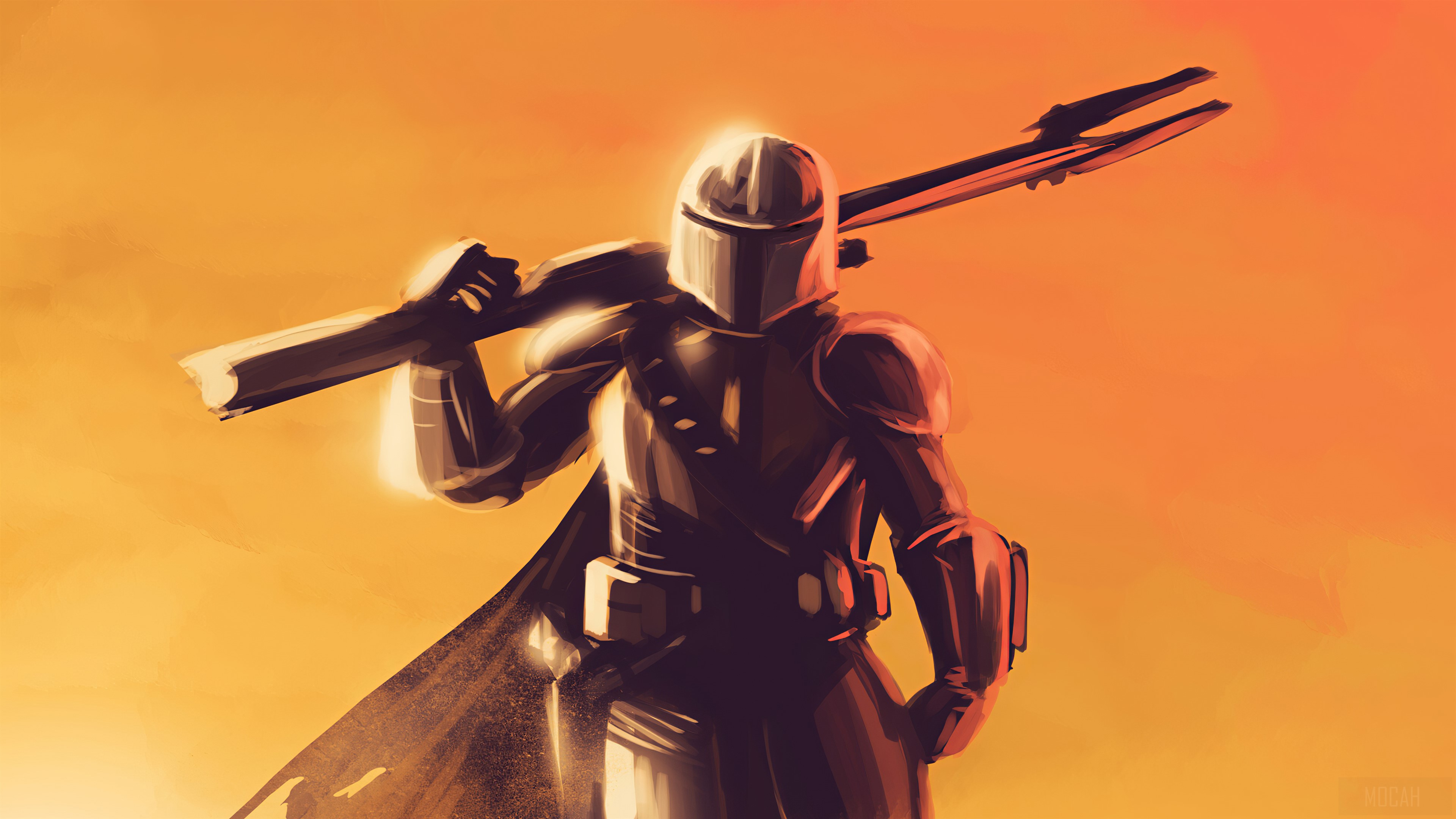The Mandalorian Art 4K HD Wallpaper