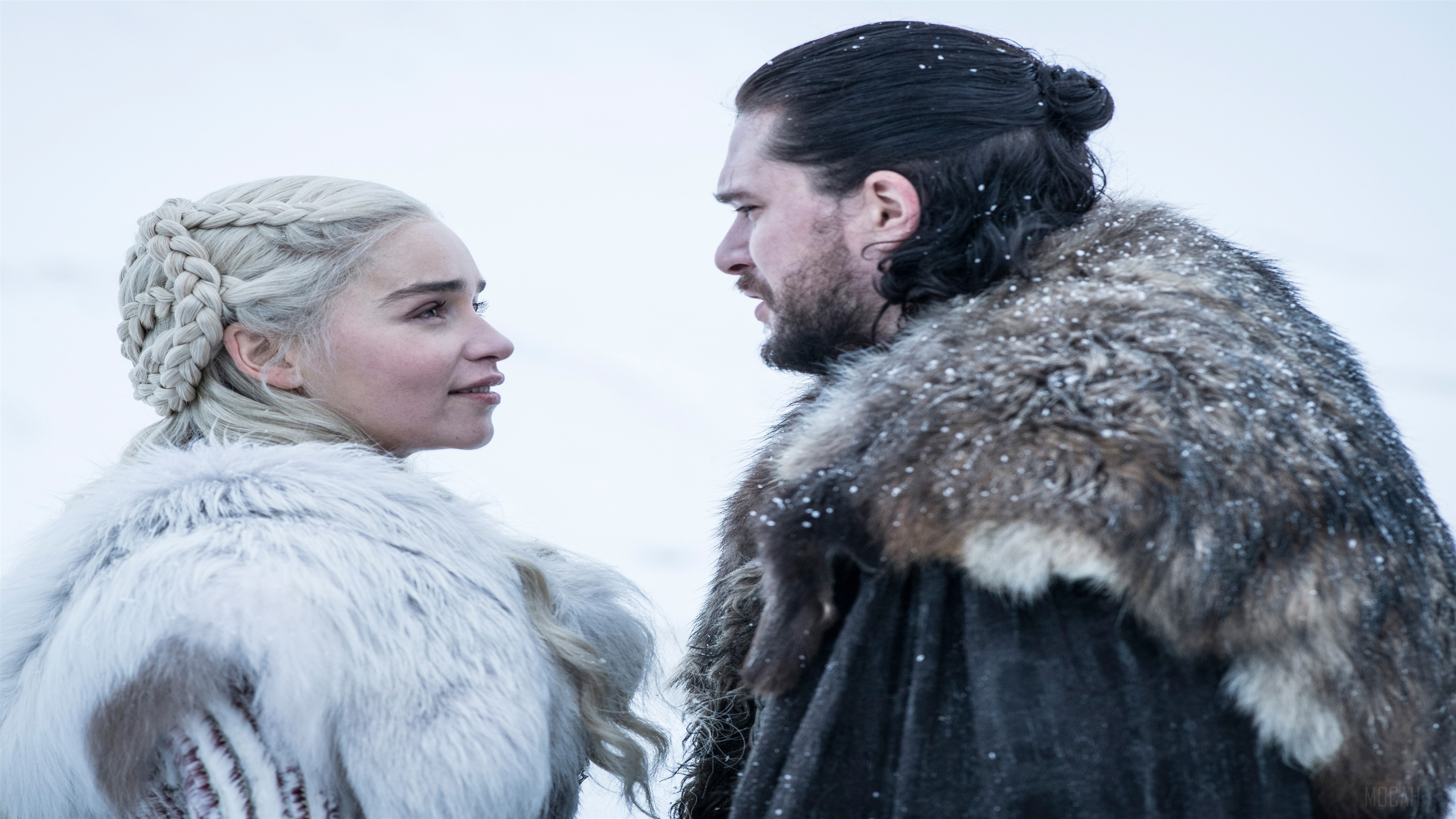Jon Snow and Daenerys Targaryen from Game of Thrones 4K HD Wallpaper