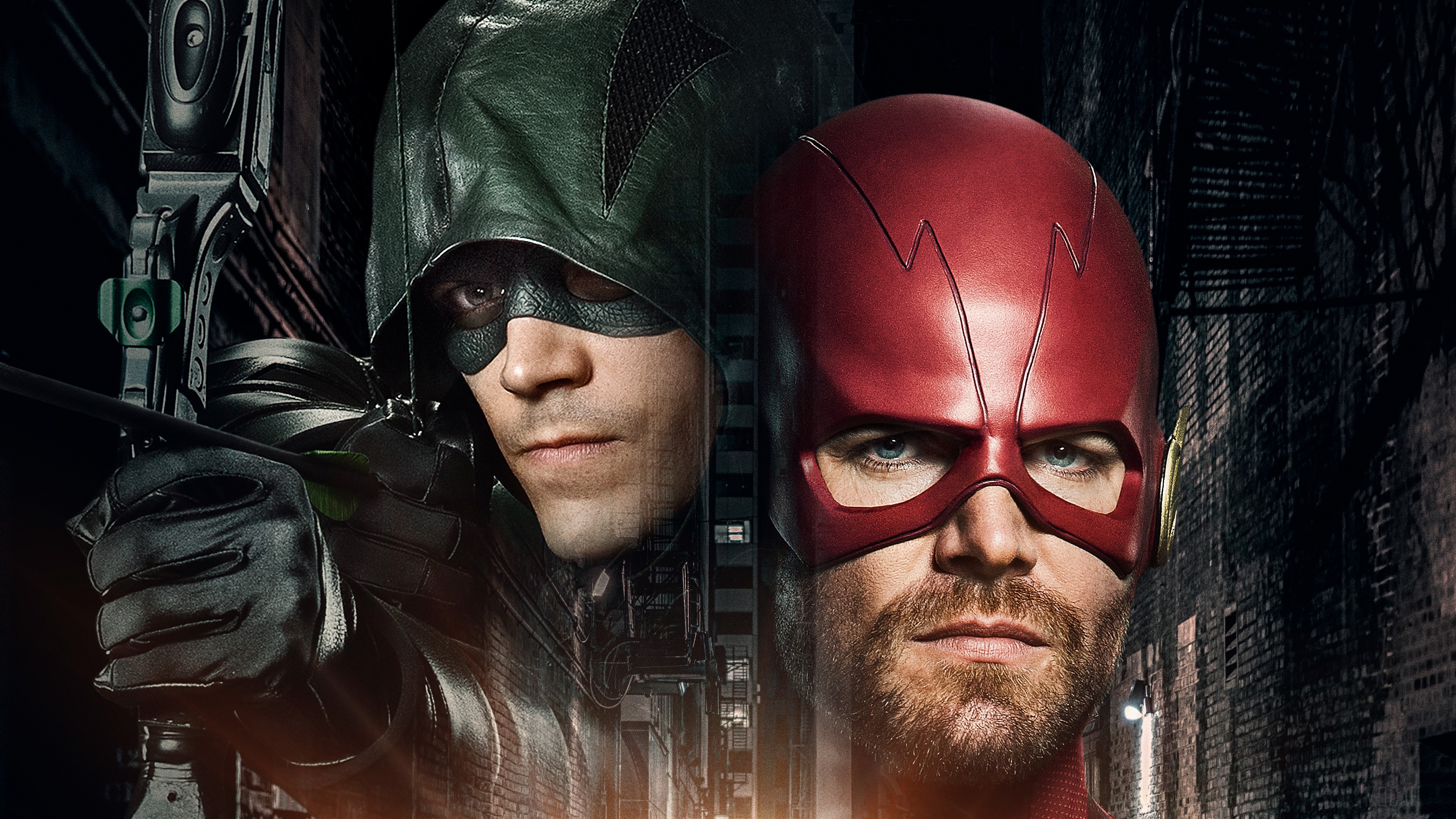 Arrow and Flash Crossover 4K HD Wallpaper