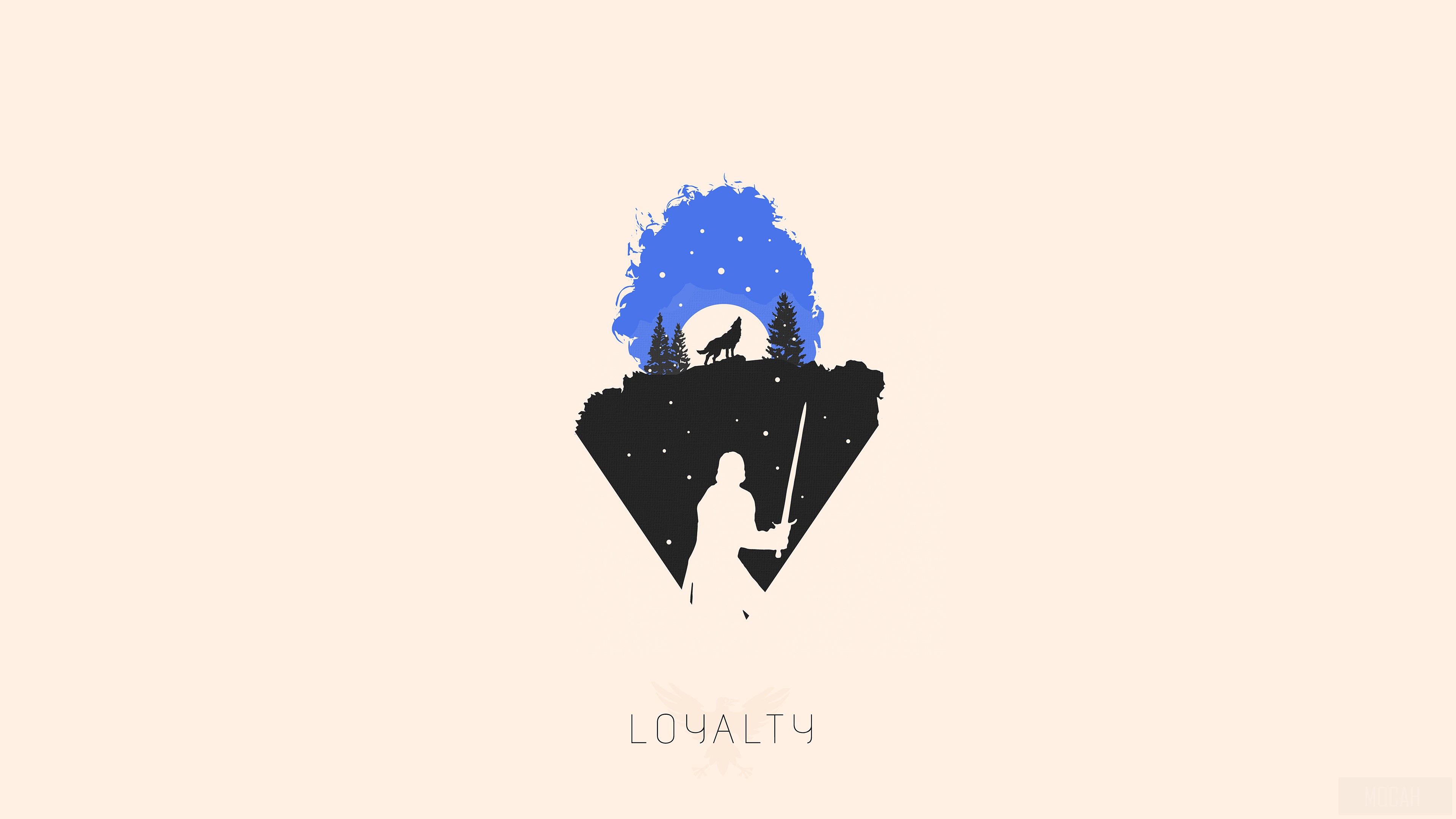 Jon Snow Minimal HD Wallpaper