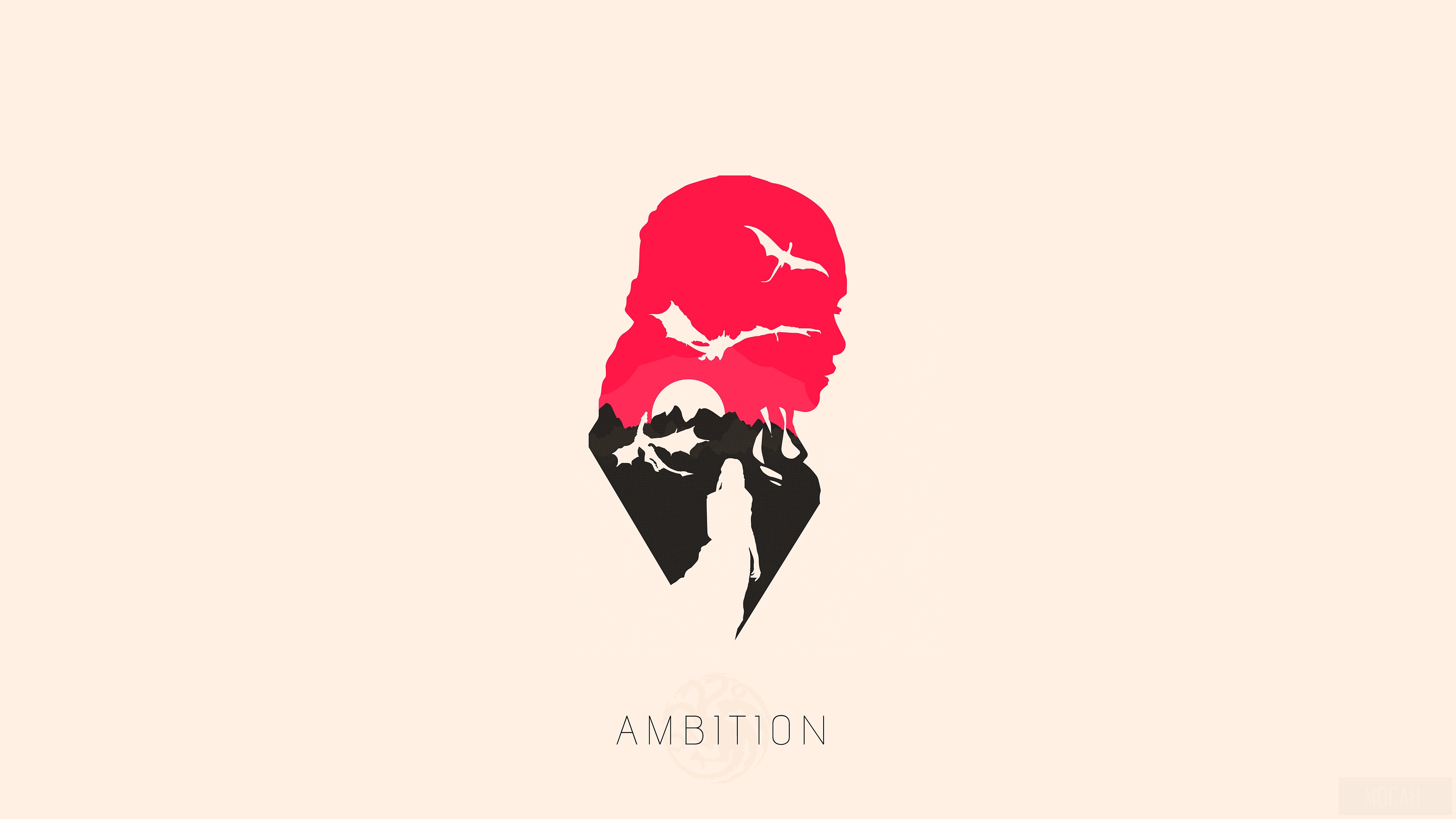 Daenerys Targaryen from Game of Thrones Minimal 4K HD Wallpaper