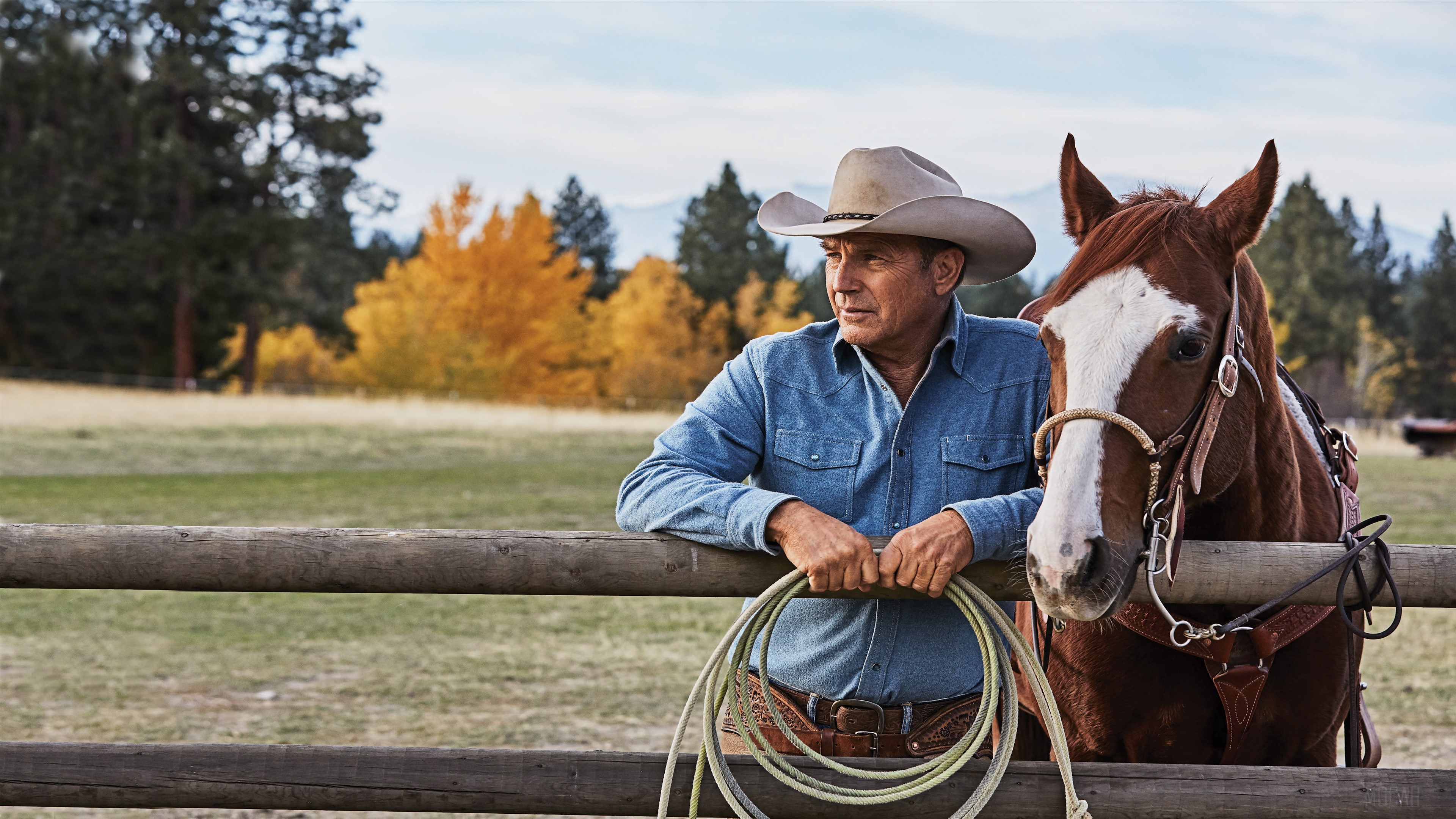 Kevin Costner as John Dutton from Yellowstone 4K HD Wallpaper