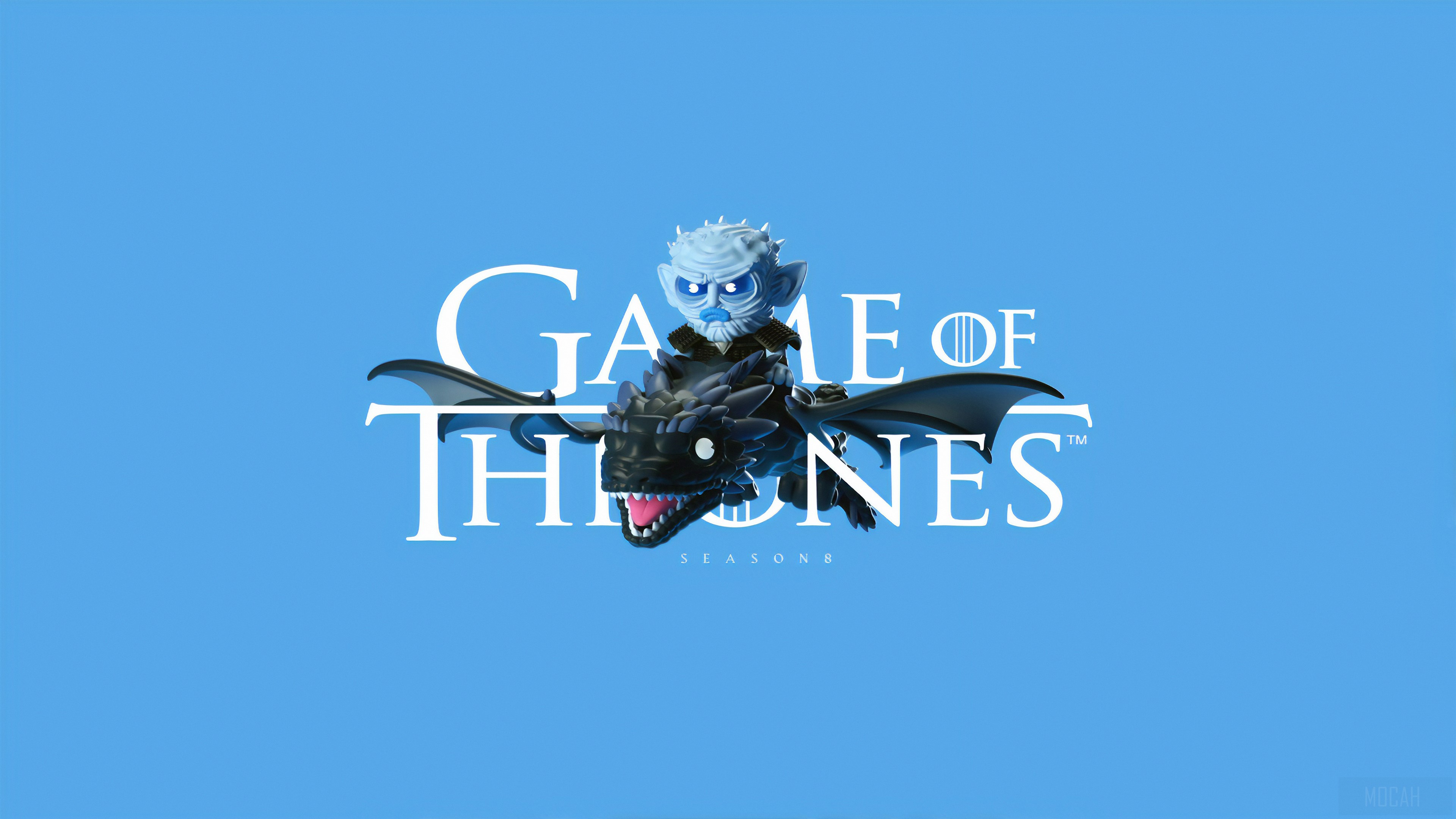 Night King on Dragon from Game of Thrones Season 8 4K HD Wallpaper