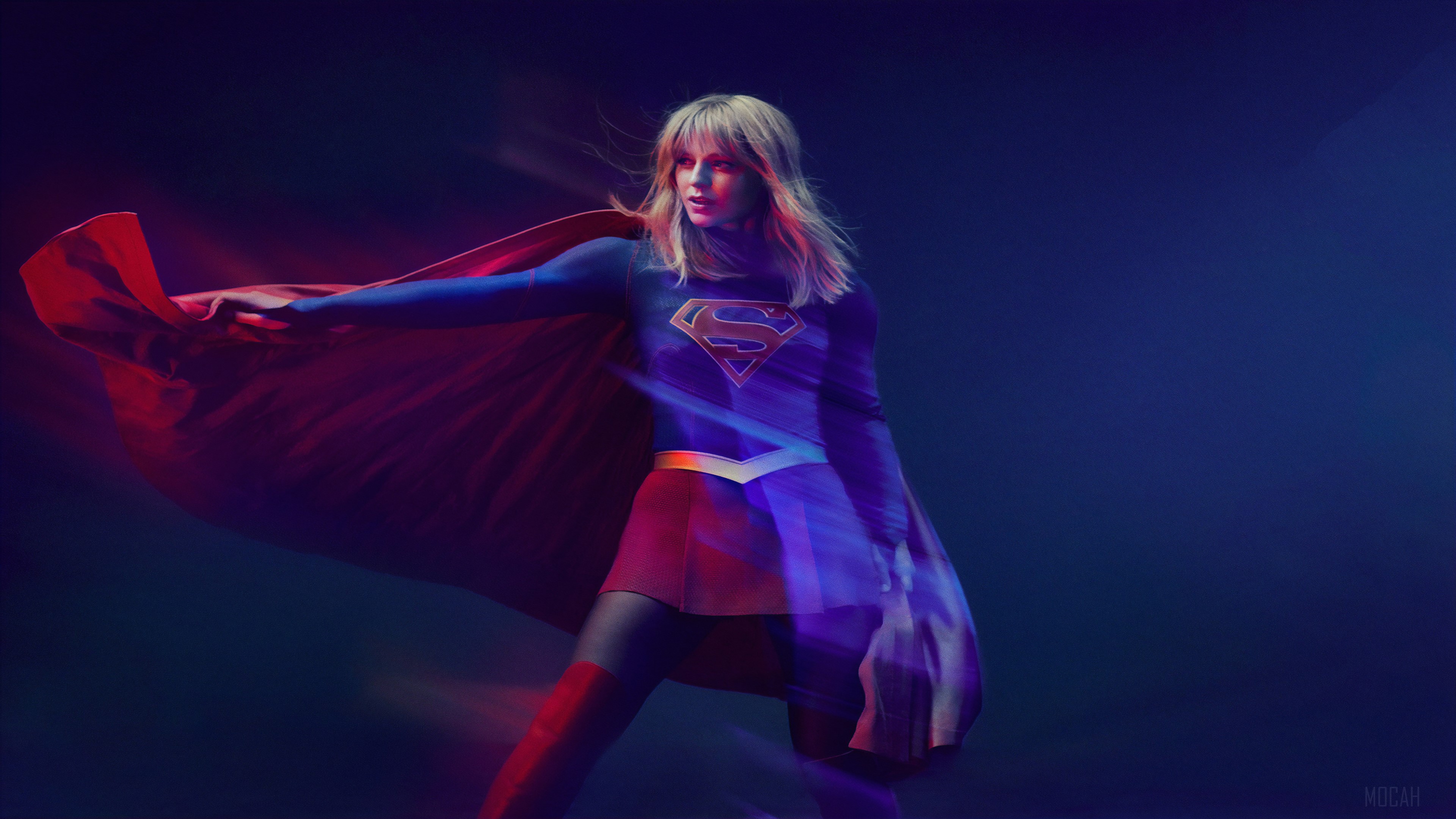 Supergirl from DC Comics in costume HD Wallpaper