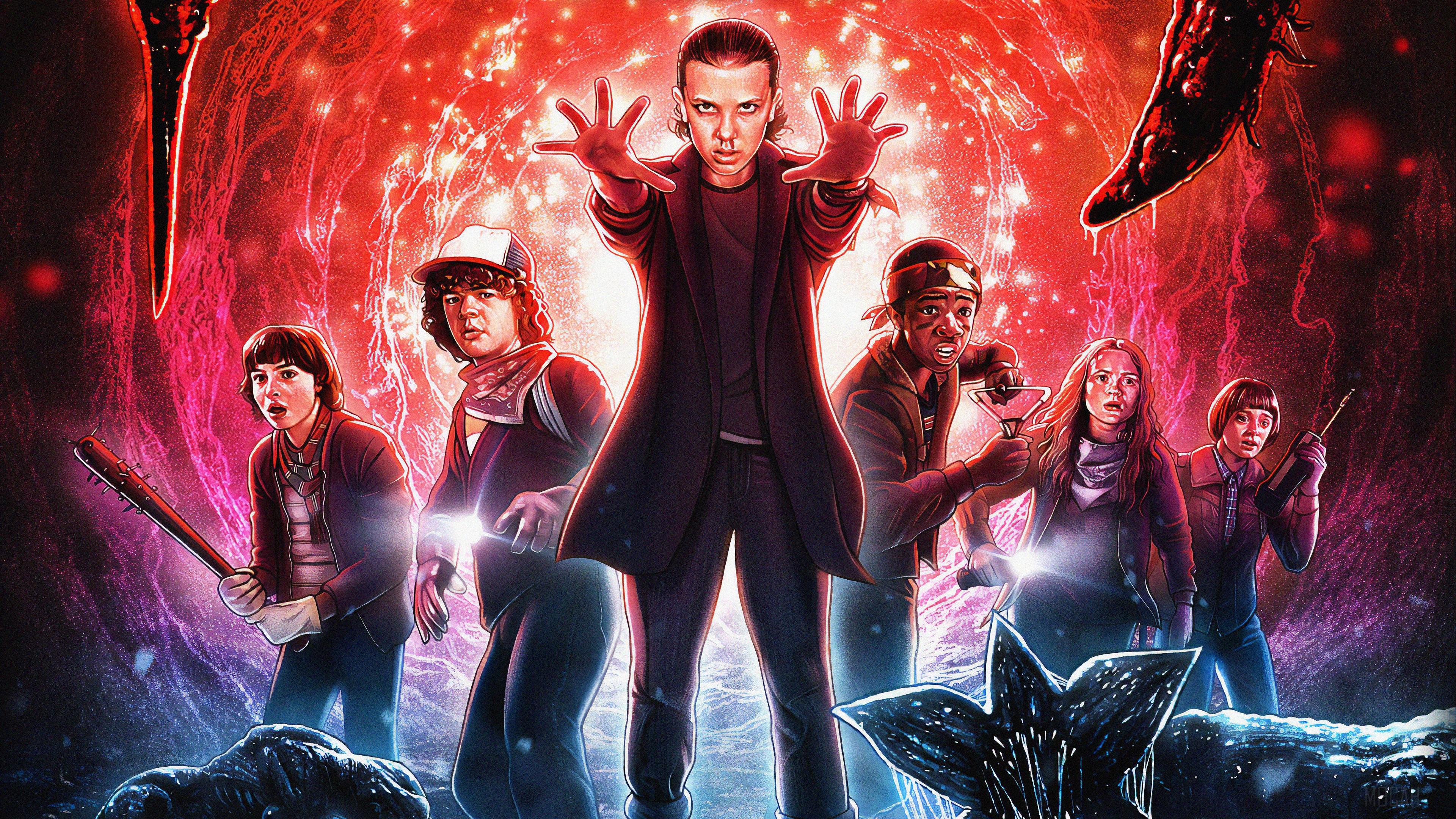 Stranger Things Season 3 Art HD Wallpaper