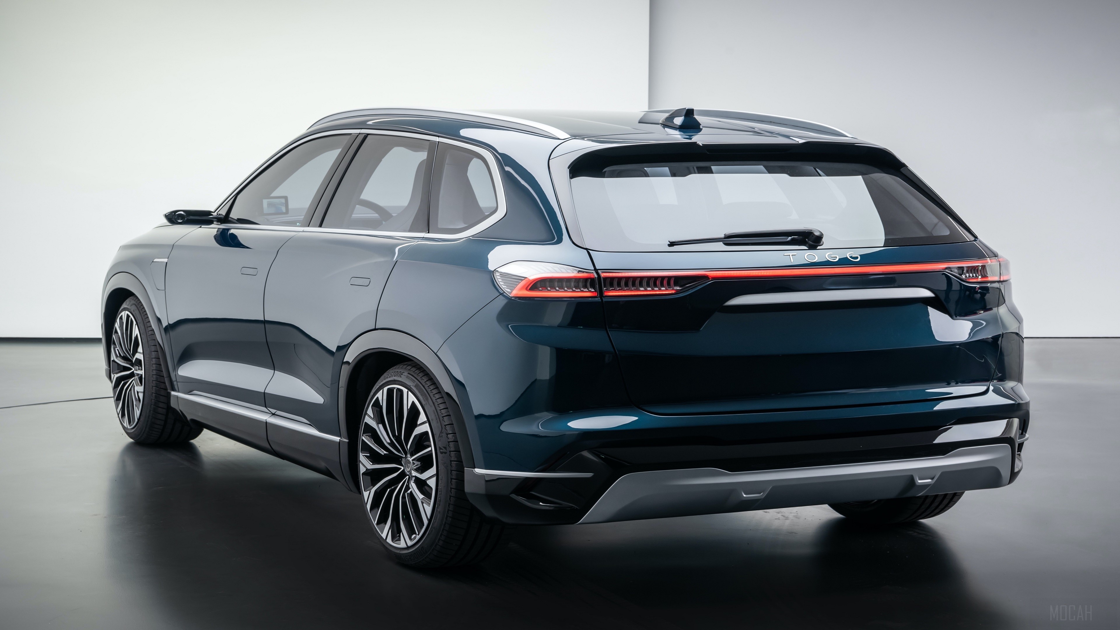 Togg Electric SUV Dark Blue Rear 4K HD Wallpaper