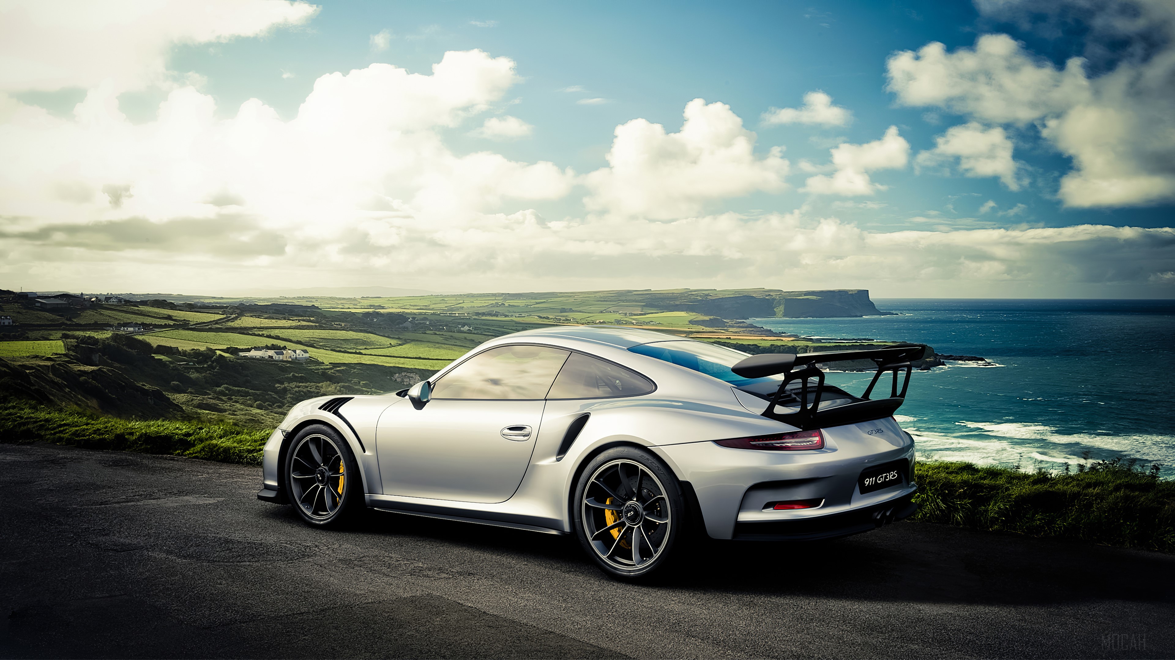 Silver Porsche 911 GT3 RS 2019 4K HD Wallpaper