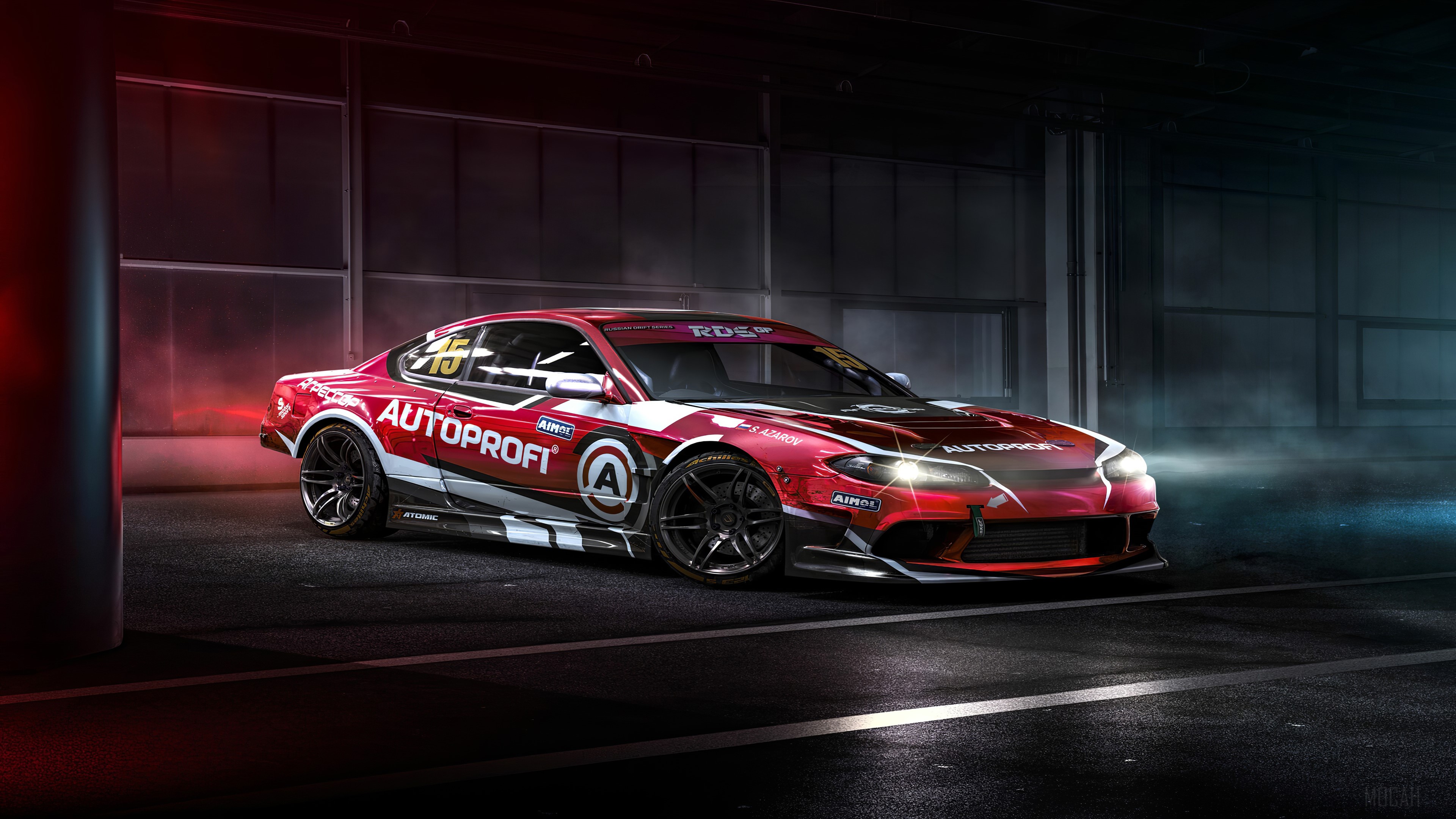 Nissan Silvia S15 Autoprof Drift Car 4K HD Wallpaper