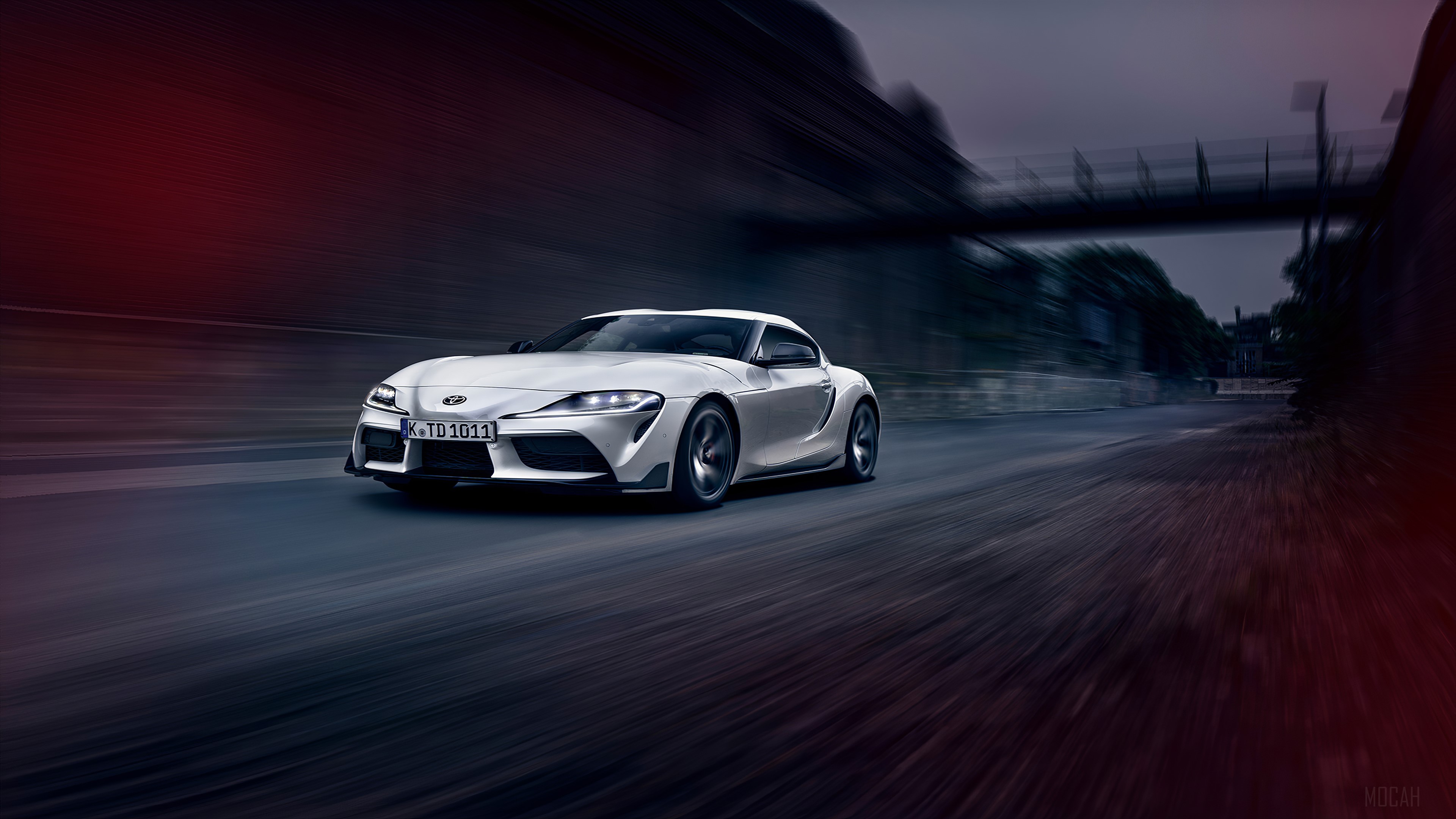 White Toyota Supra 2019 4K HD Wallpaper