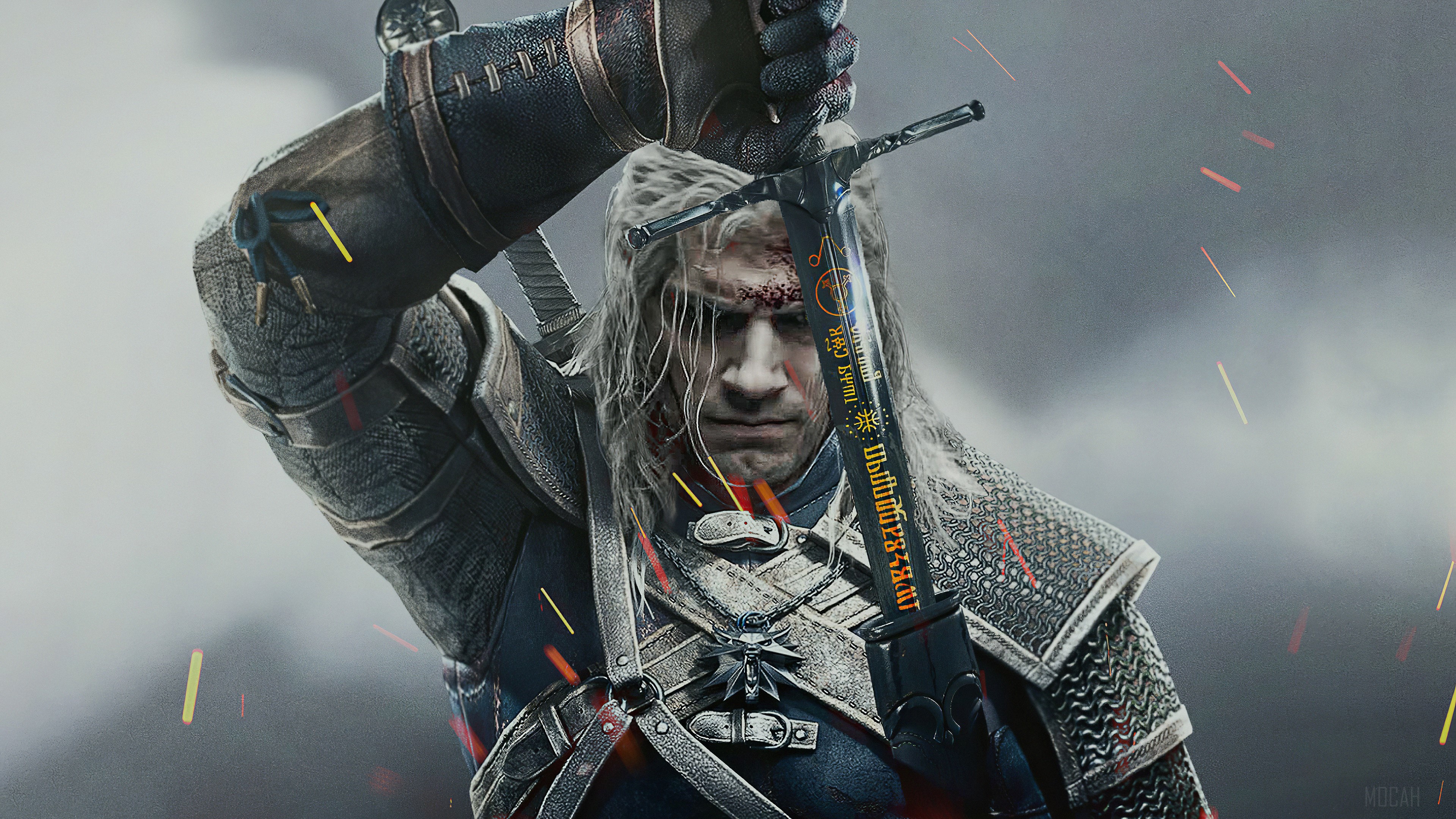 Geralt of Rivia from The Witcher 4K HD Wallpaper