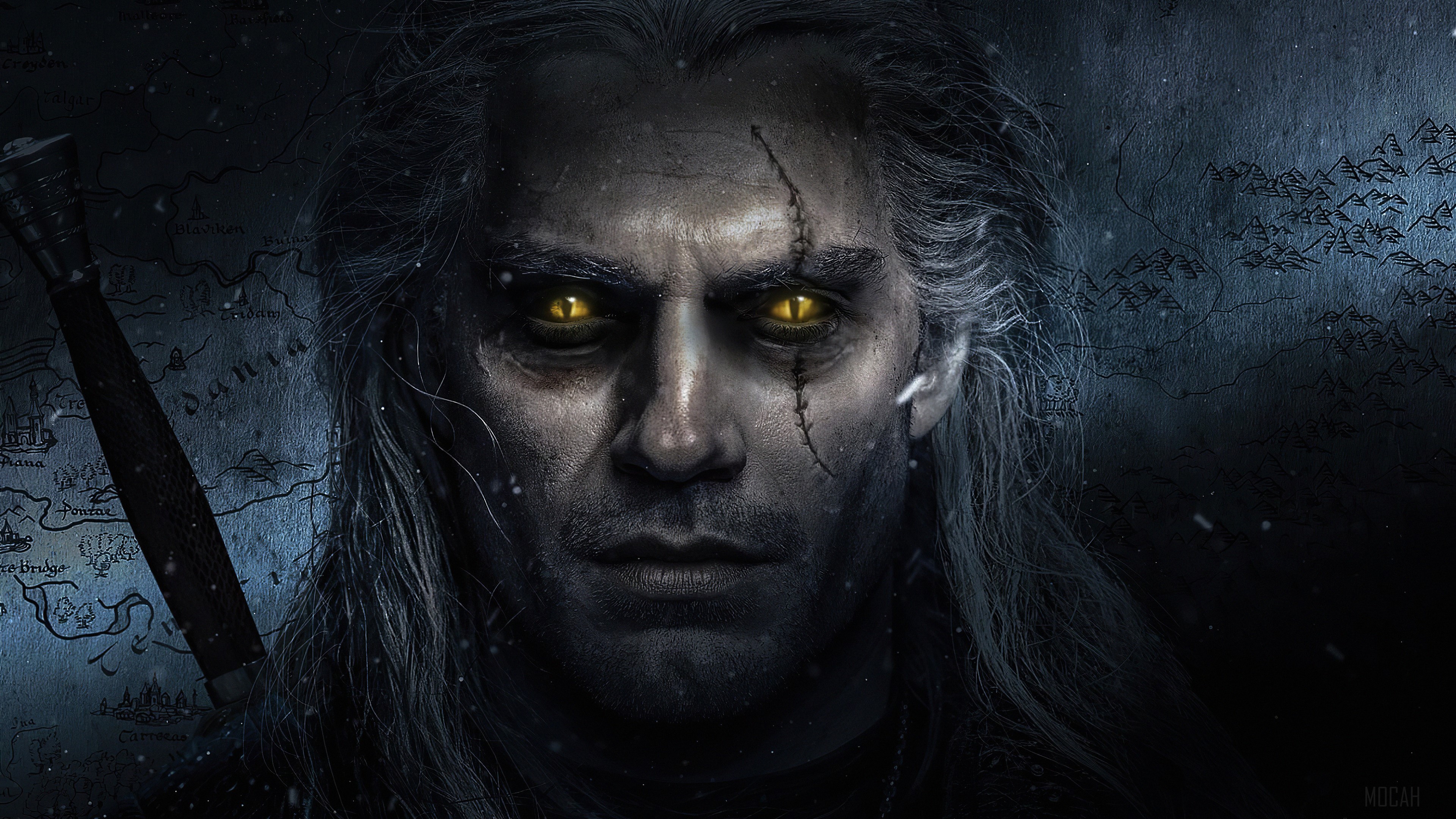 Geralt of Rivia from The Witcher 4K HD Wallpaper