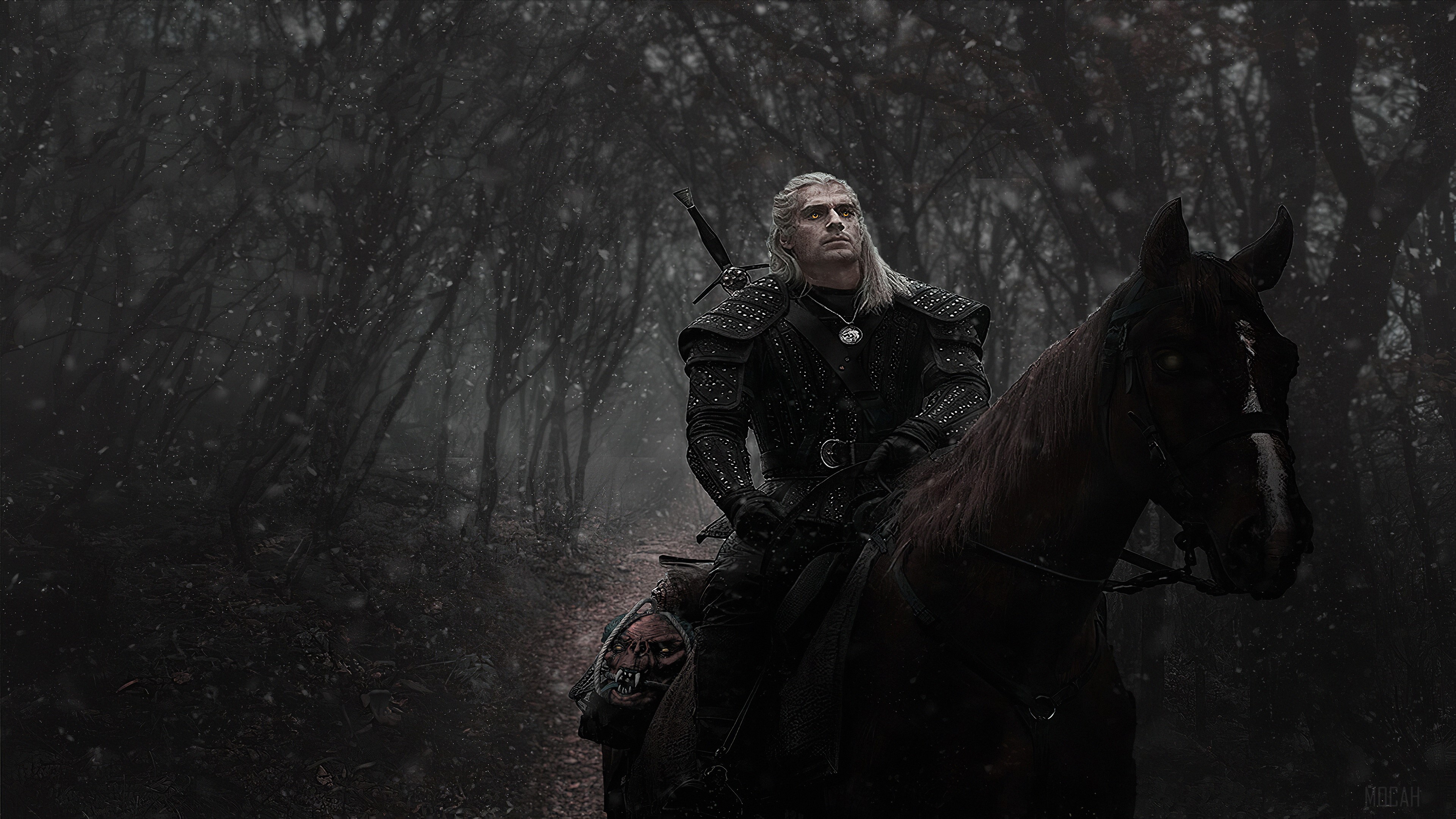Geralt of Rivia from The Witcher 4K HD Wallpaper