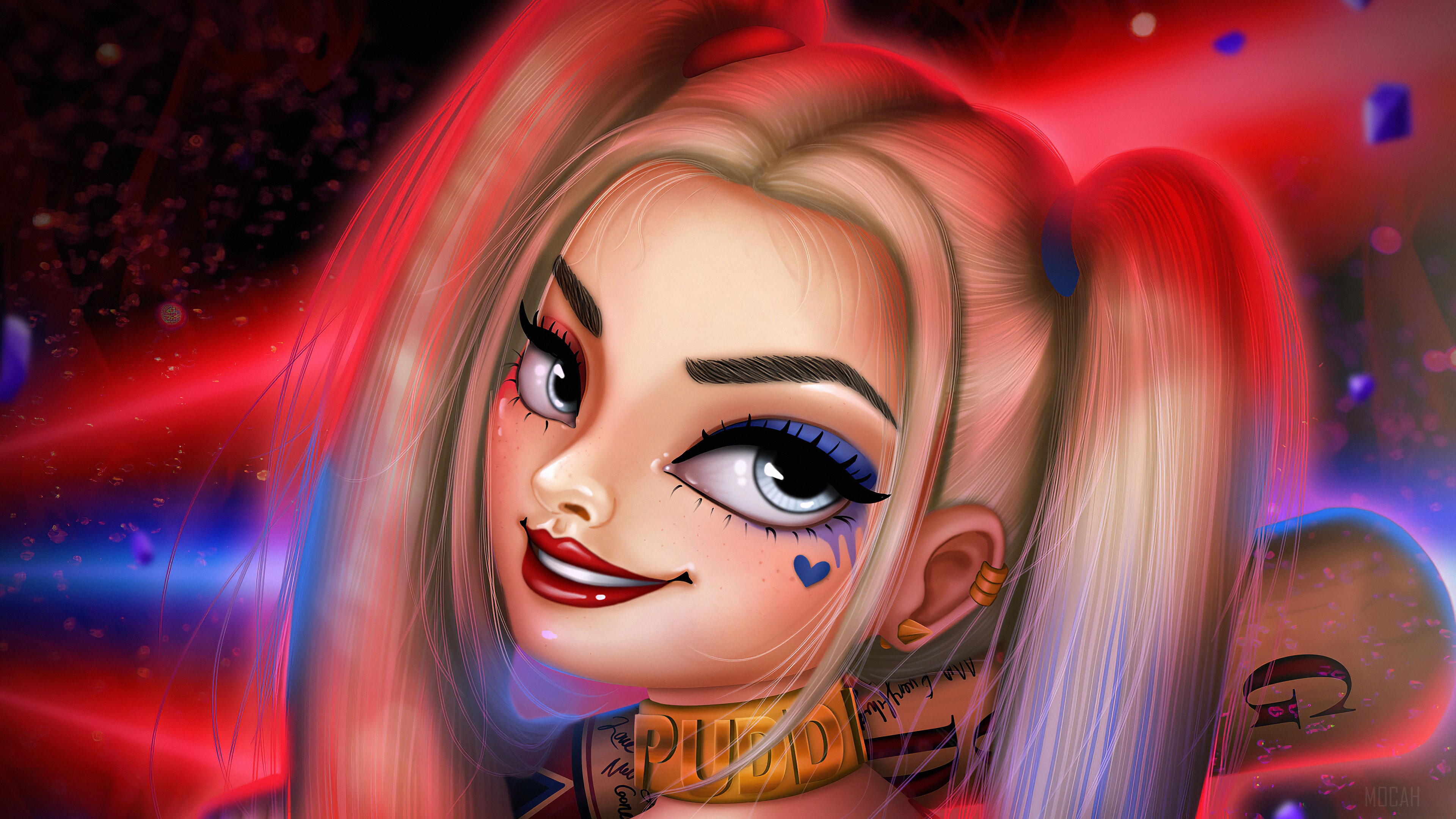Harley Quinn Comic Art HD Wallpaper