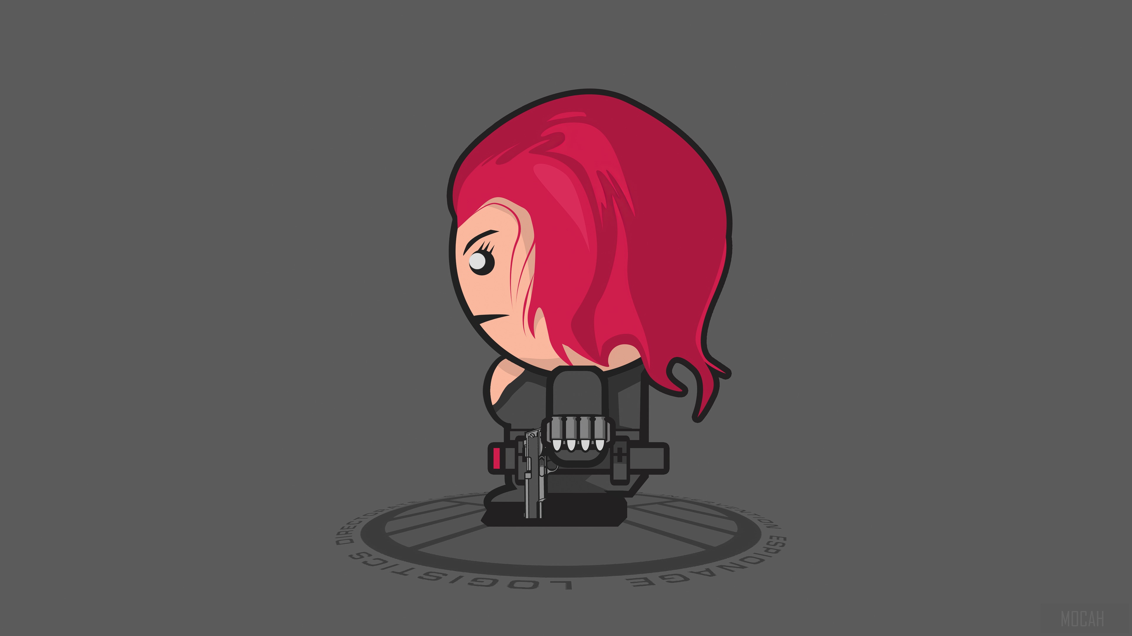 Black Widow Kid Art HD Wallpaper