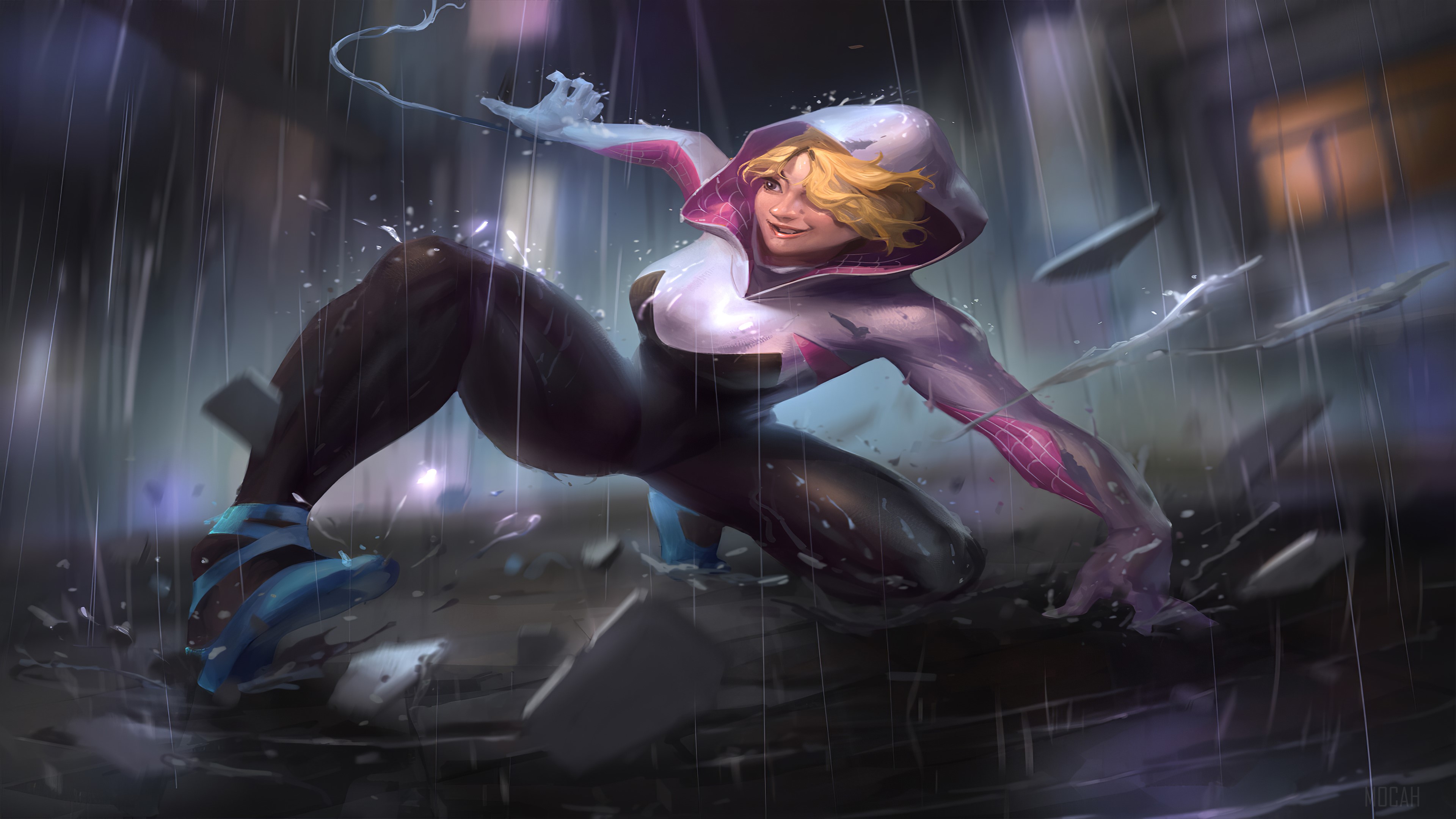Gwen Stacy from Spider-Man Fan Art 4K HD Wallpaper