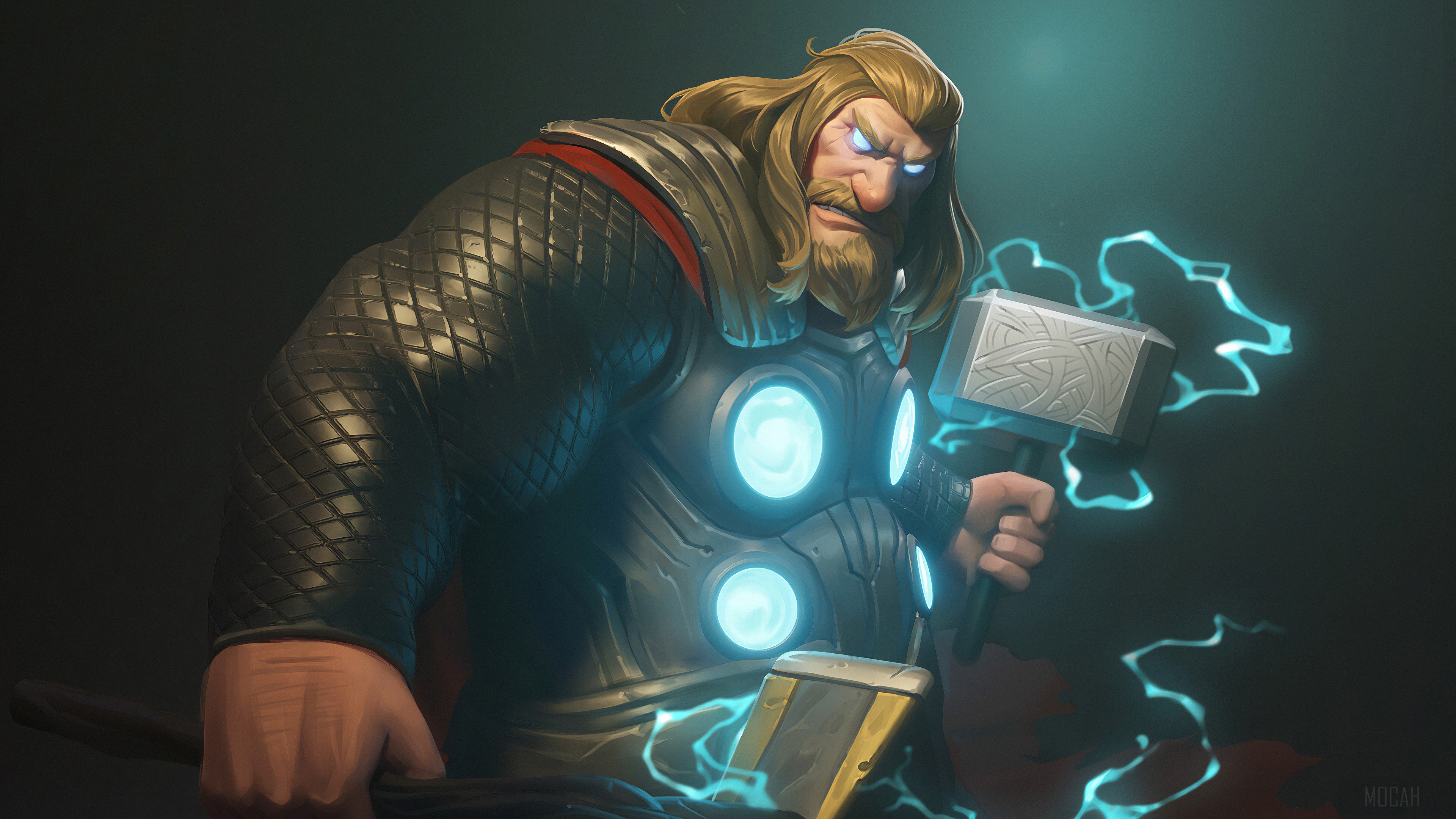Thor from Marvel Comic Art 4K HD Wallpaper
