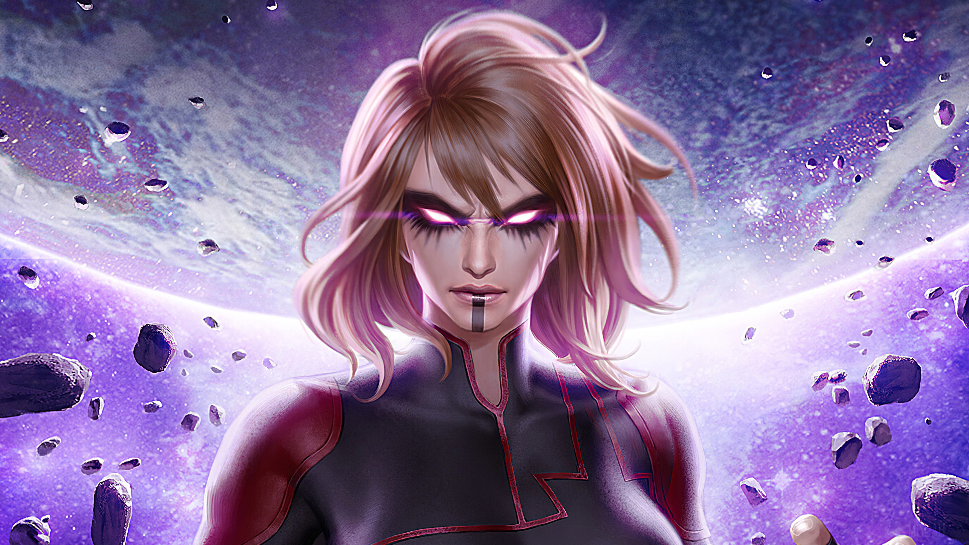 Evil Captain Marvel 4K HD Wallpaper