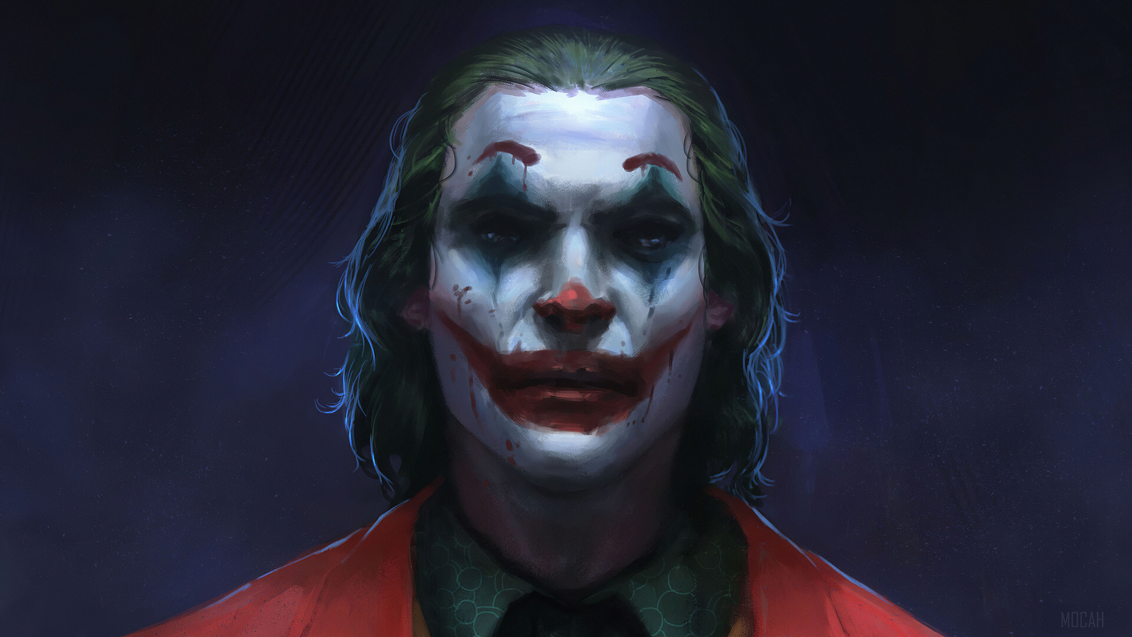 Joker Watching Art HD Wallpaper