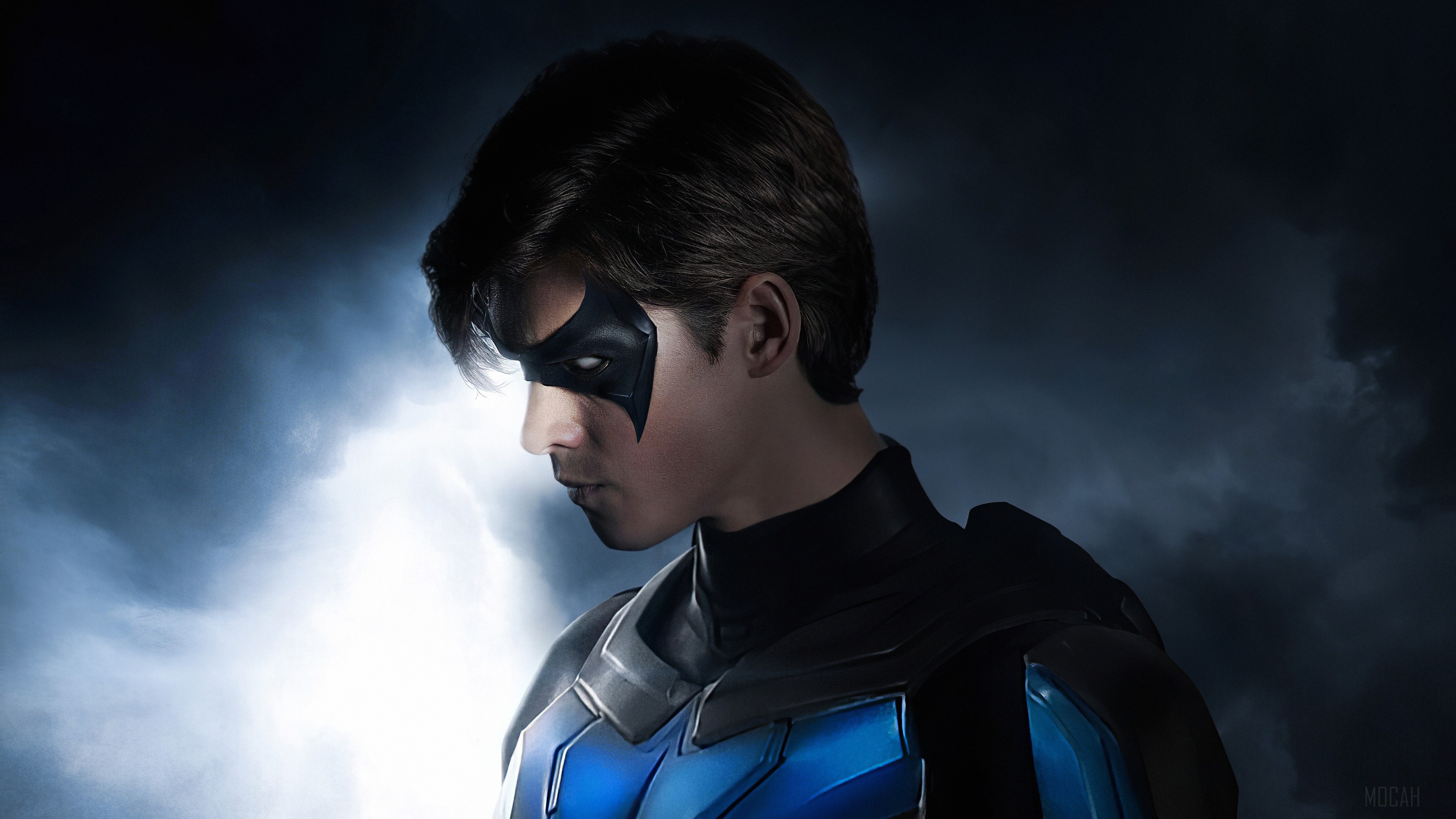 Nightwing Titans Tv Shows Superheroes Artstation HD Phone Wallpaper Nightwing Titans Tv Shows Superheroes Artstation HD Phone Wallpaper