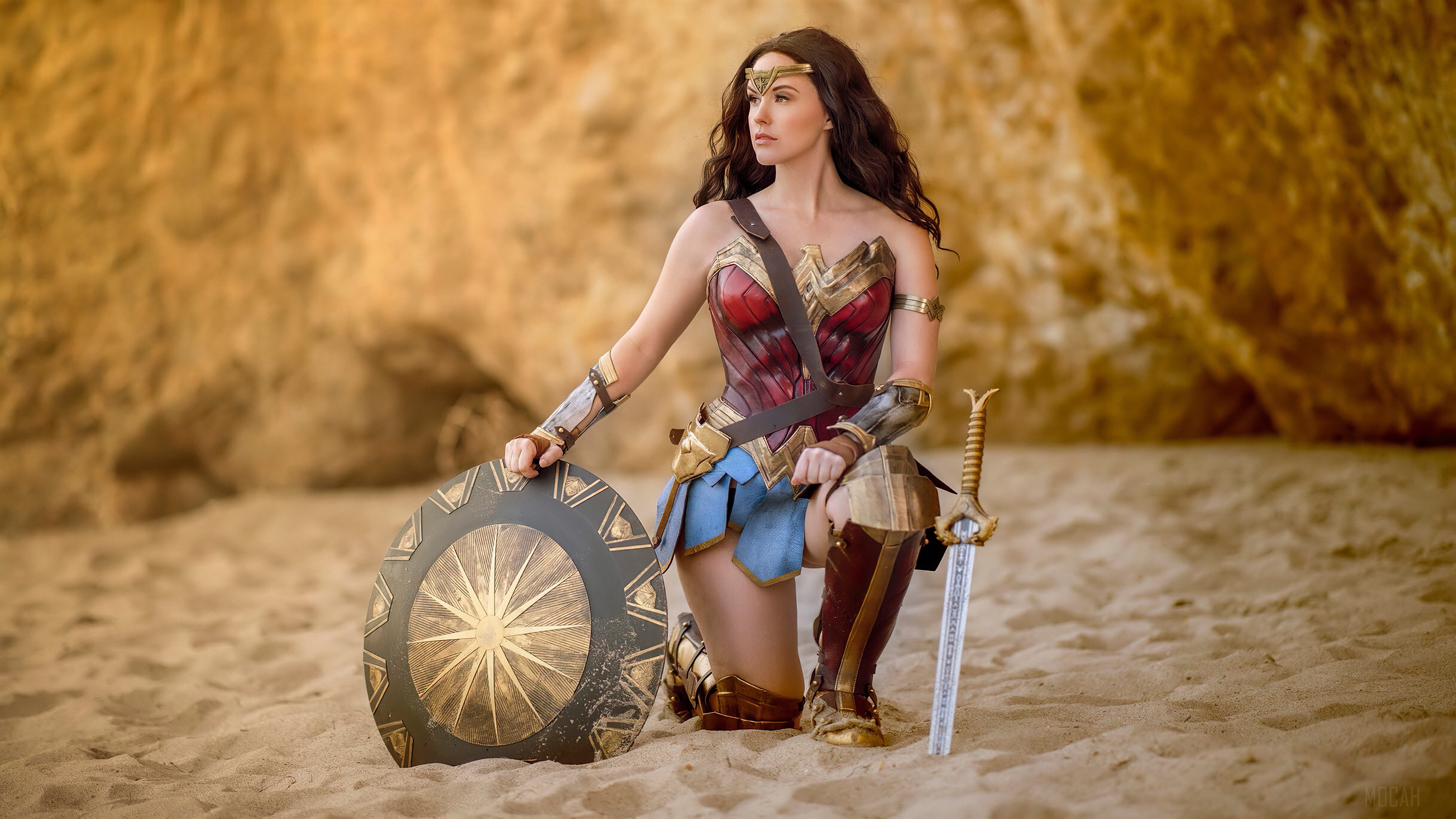 Wonder Woman cosplay HD Wallpaper