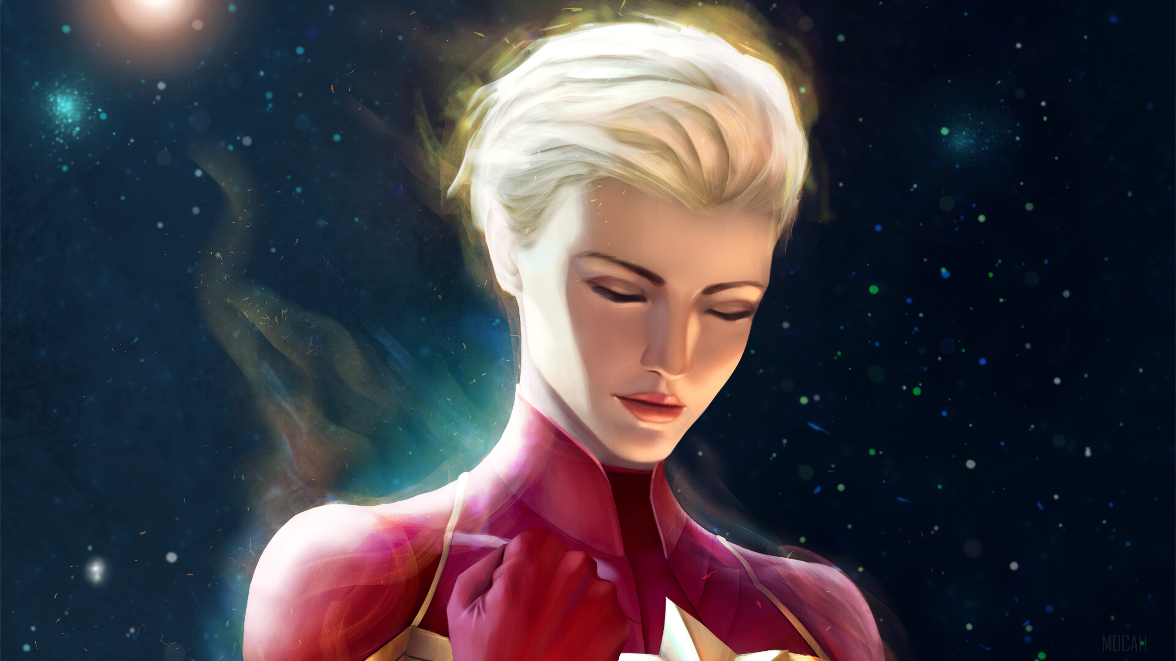 Captain Marvel Artwork 4K HD Wallpaper