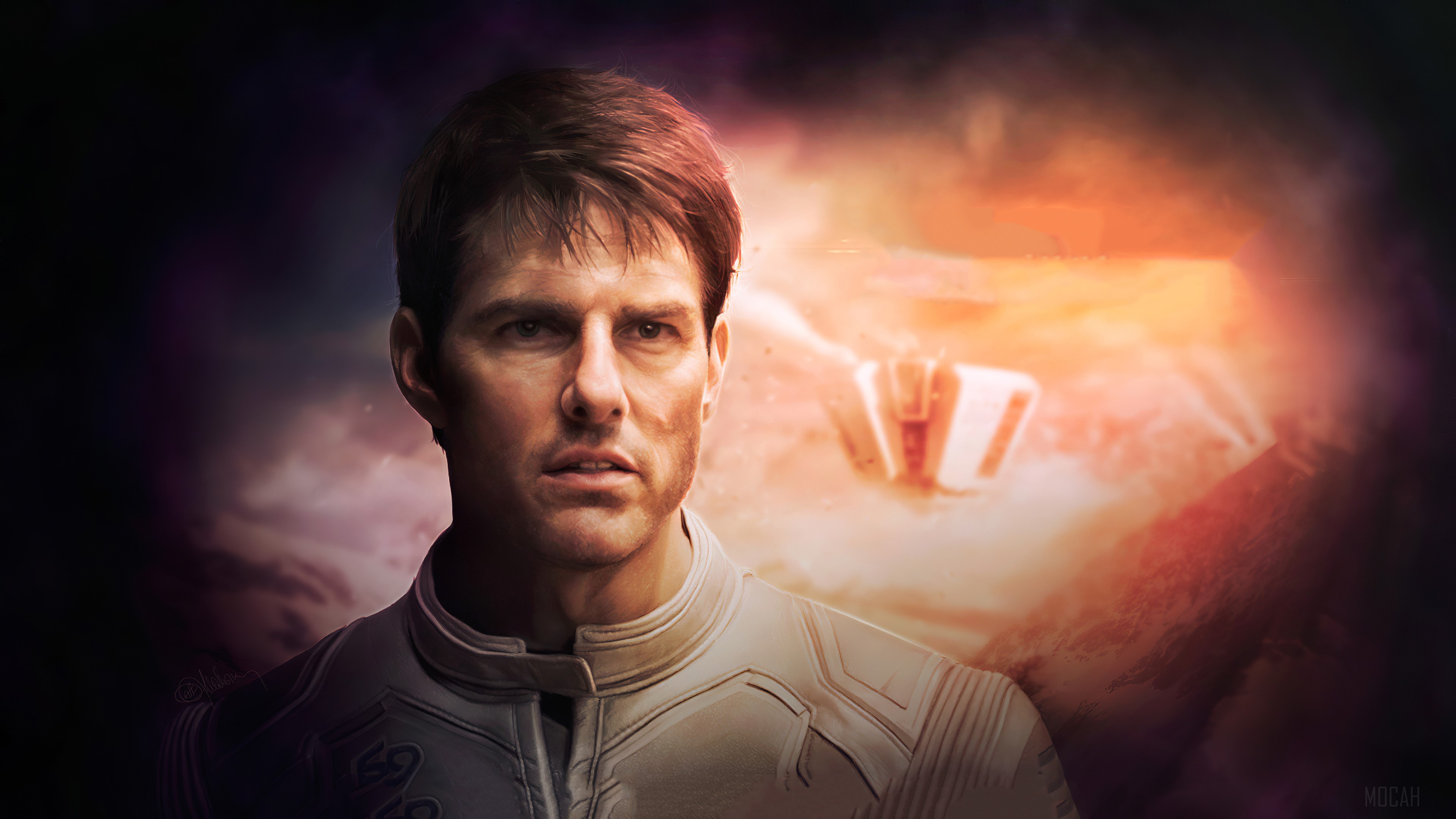 Tom Cruise from Oblivion 4K HD Wallpaper
