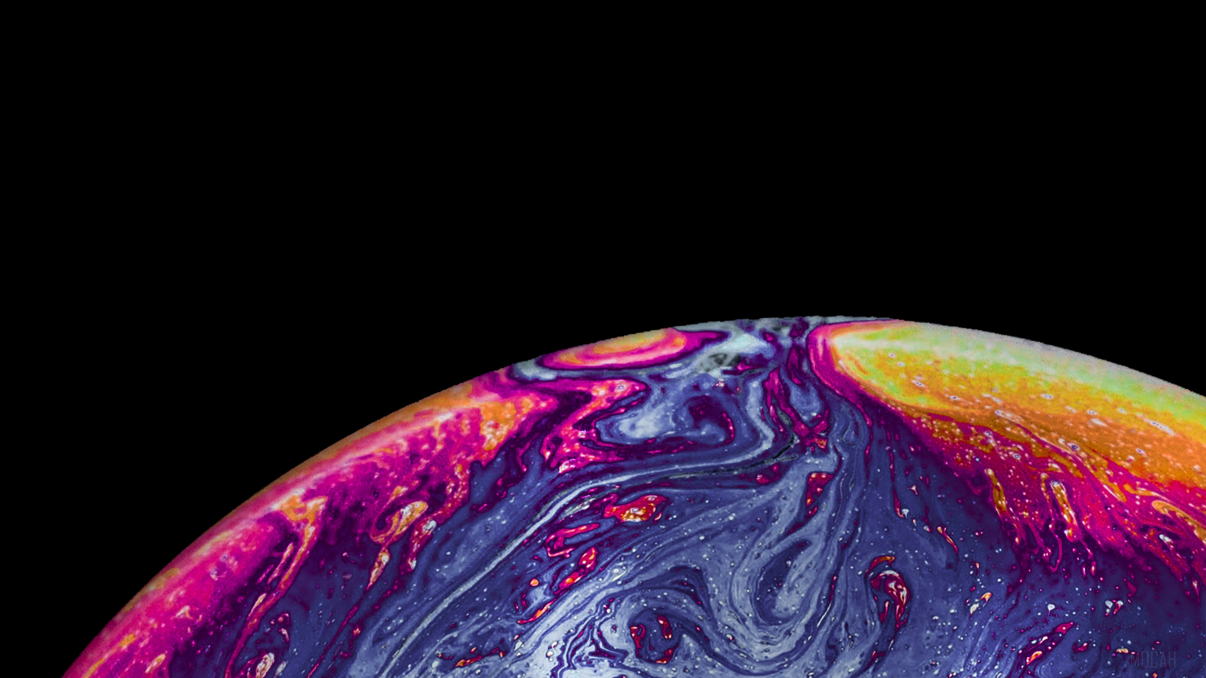 Abstract colorful soap bubble surface 4K HD Wallpaper