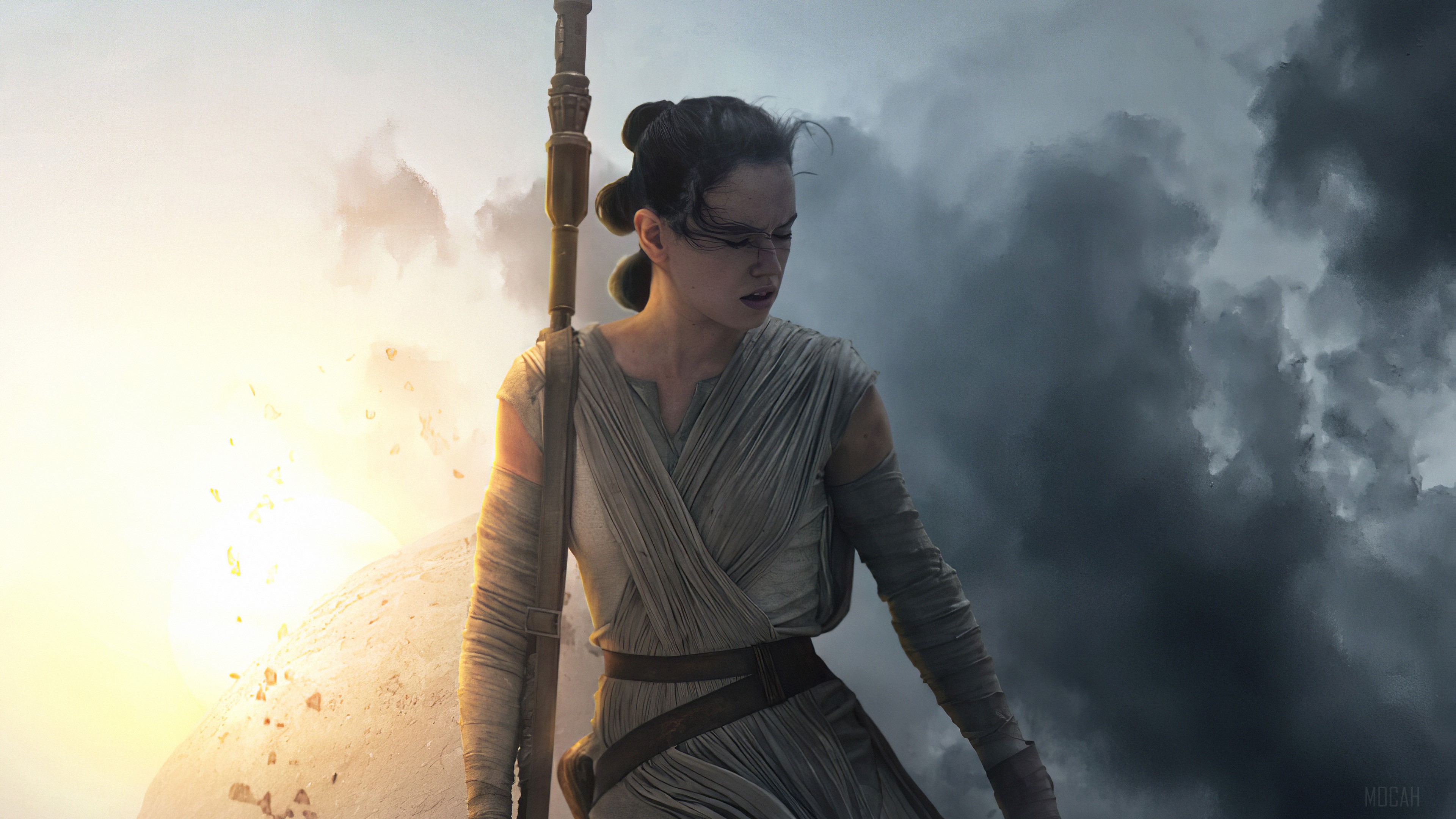 Rey from Star Wars The Rise Of Skywalker 4K HD Wallpaper