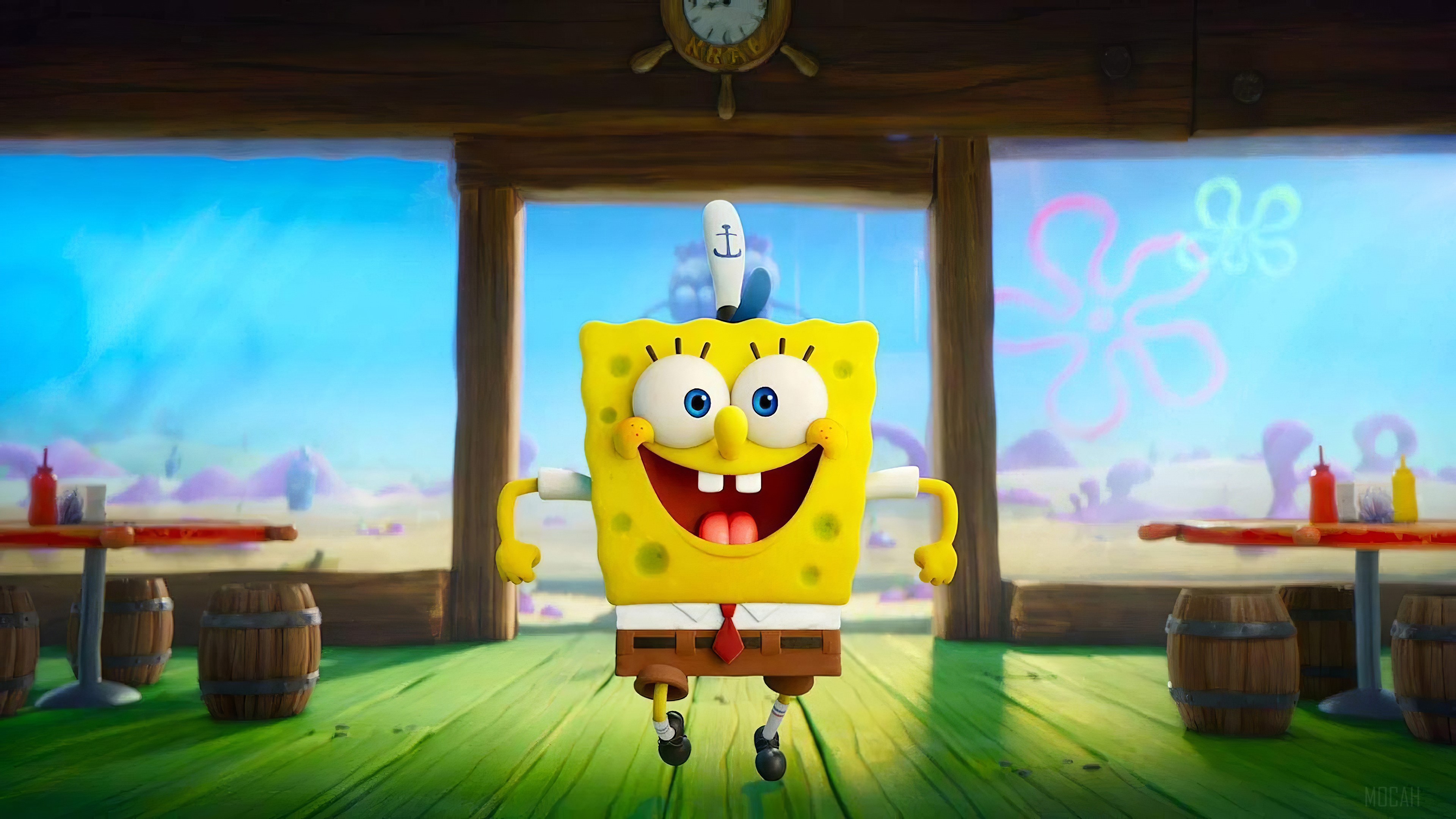 SpongeBob SquarePants from Sponge on the Run 4K HD Wallpaper