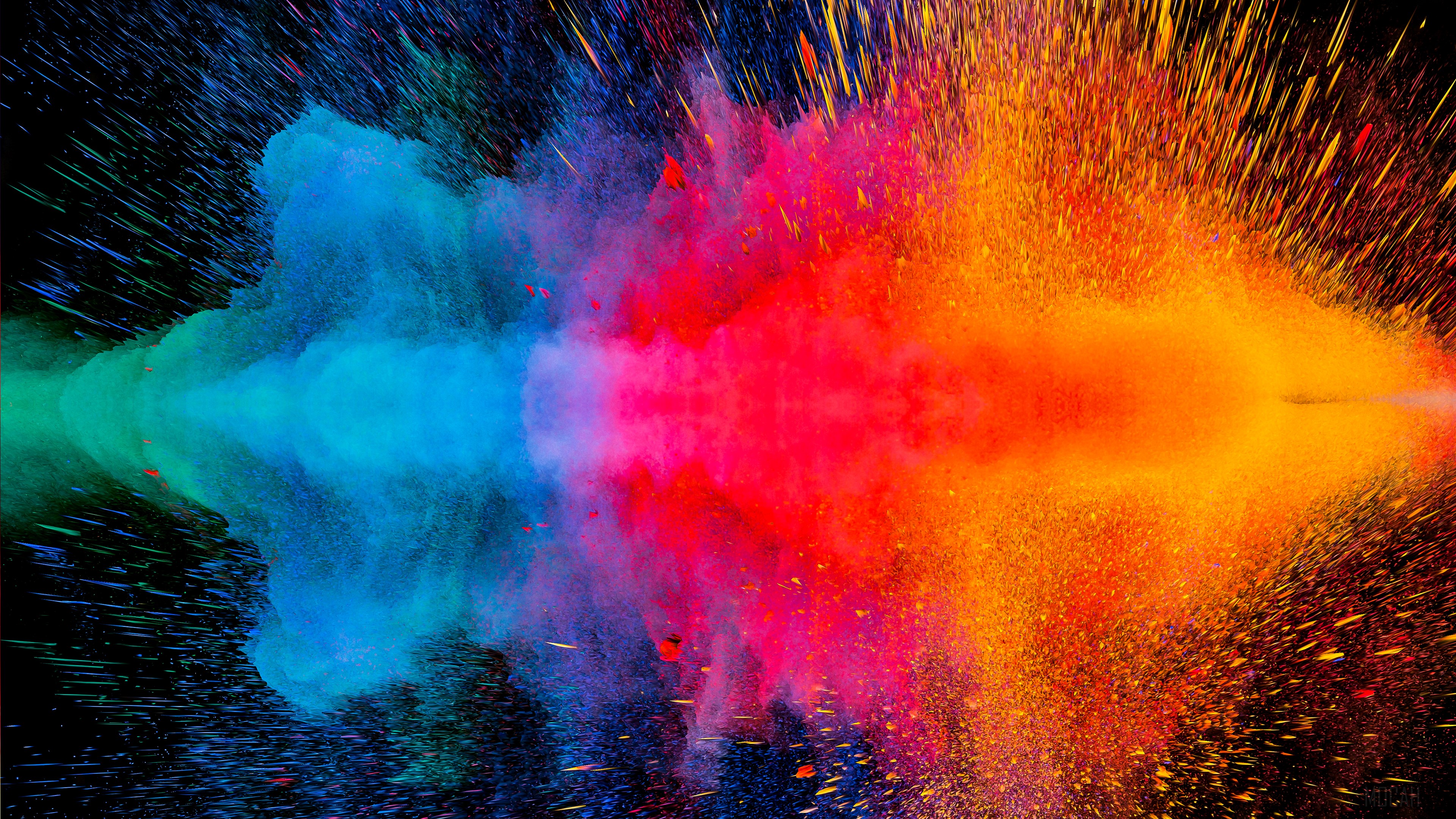 Explosion of Dispersion Colors 4K HD Wallpaper