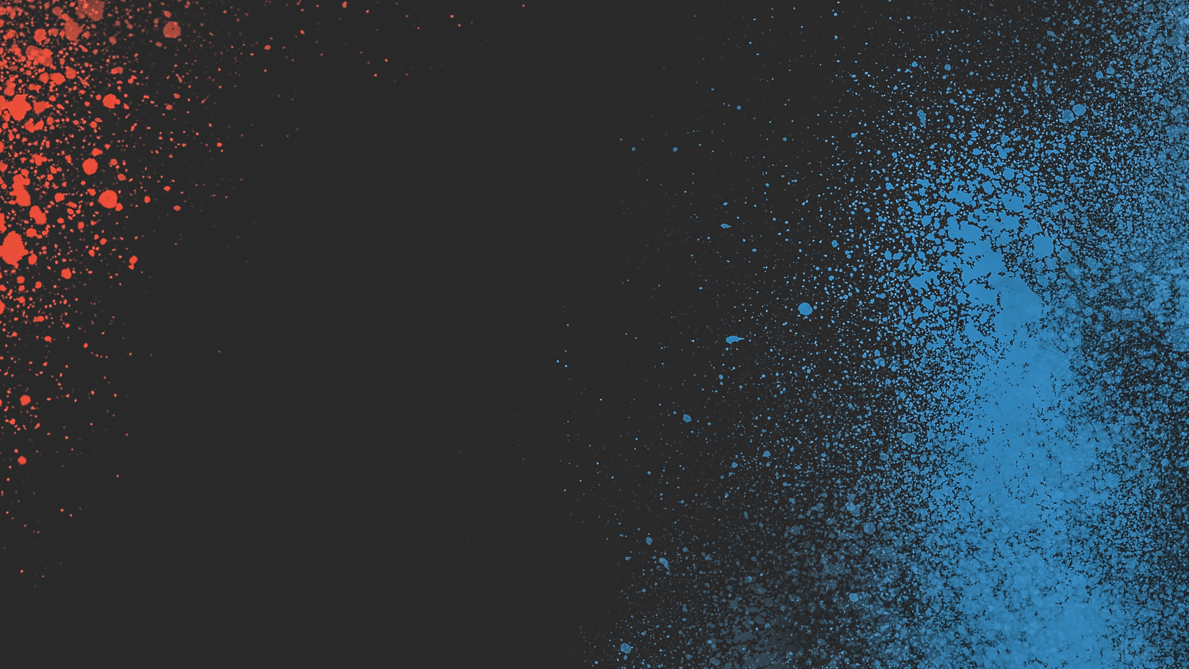 Abstract Red and Blue Splatter 4K HD Wallpaper