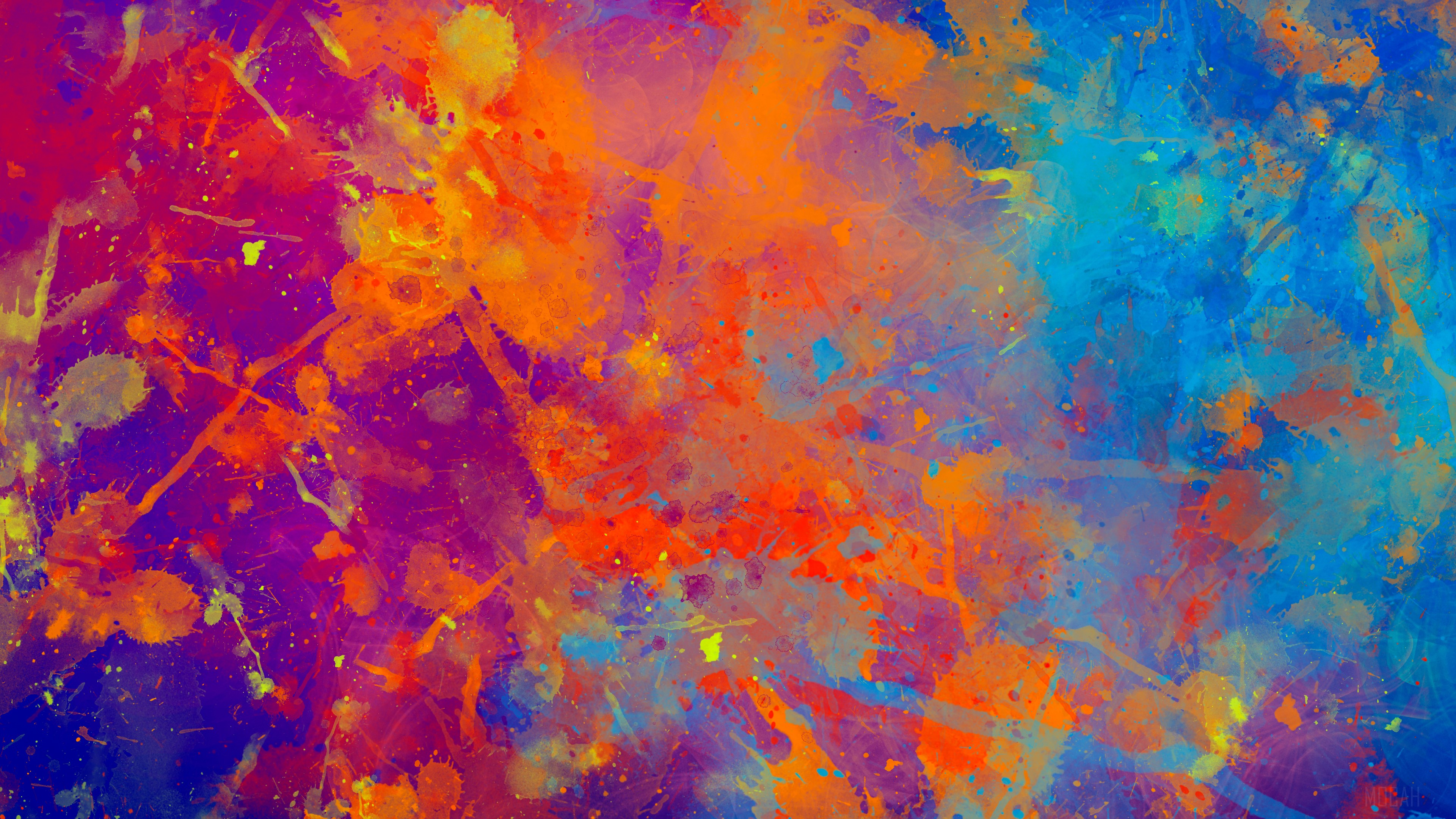 Paint Splash Abstract HD Wallpaper