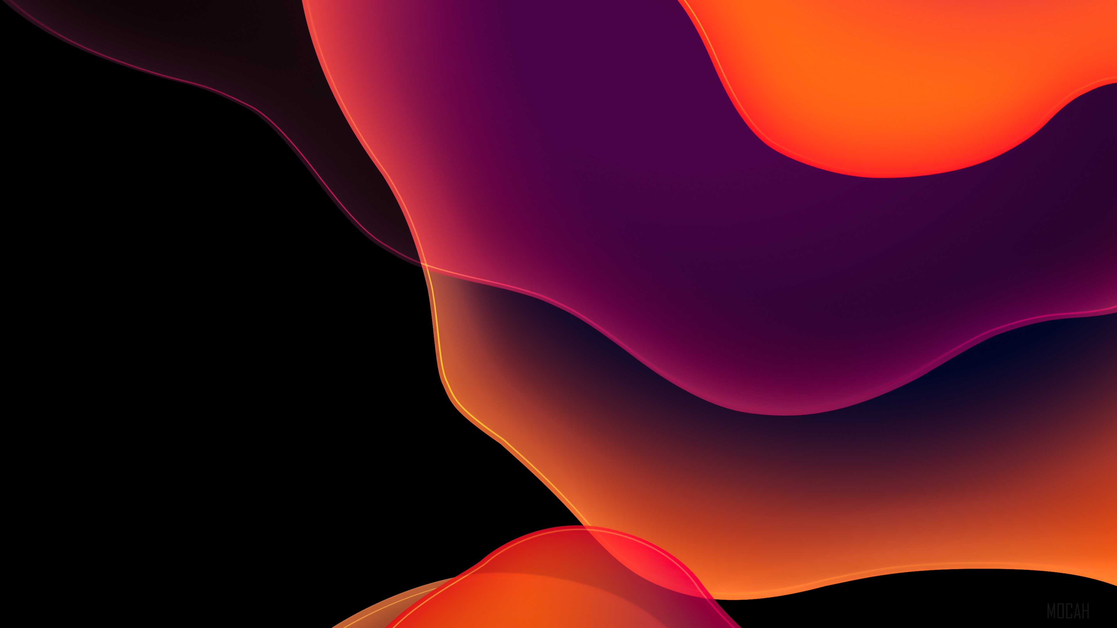 Abstract Dark Red Apple 4K HD Wallpaper