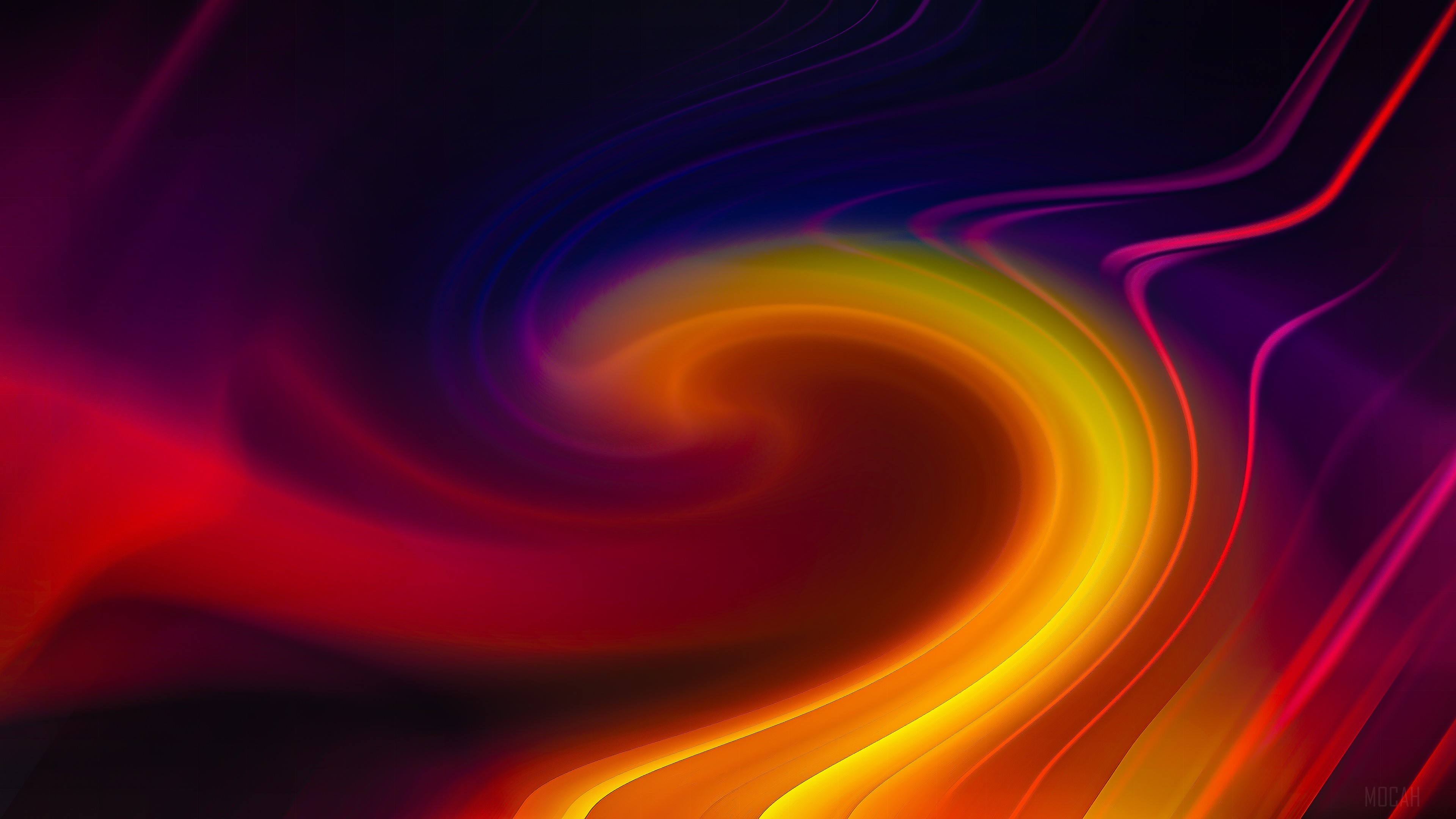 Abstract Swirl of Colors 4K HD Wallpaper