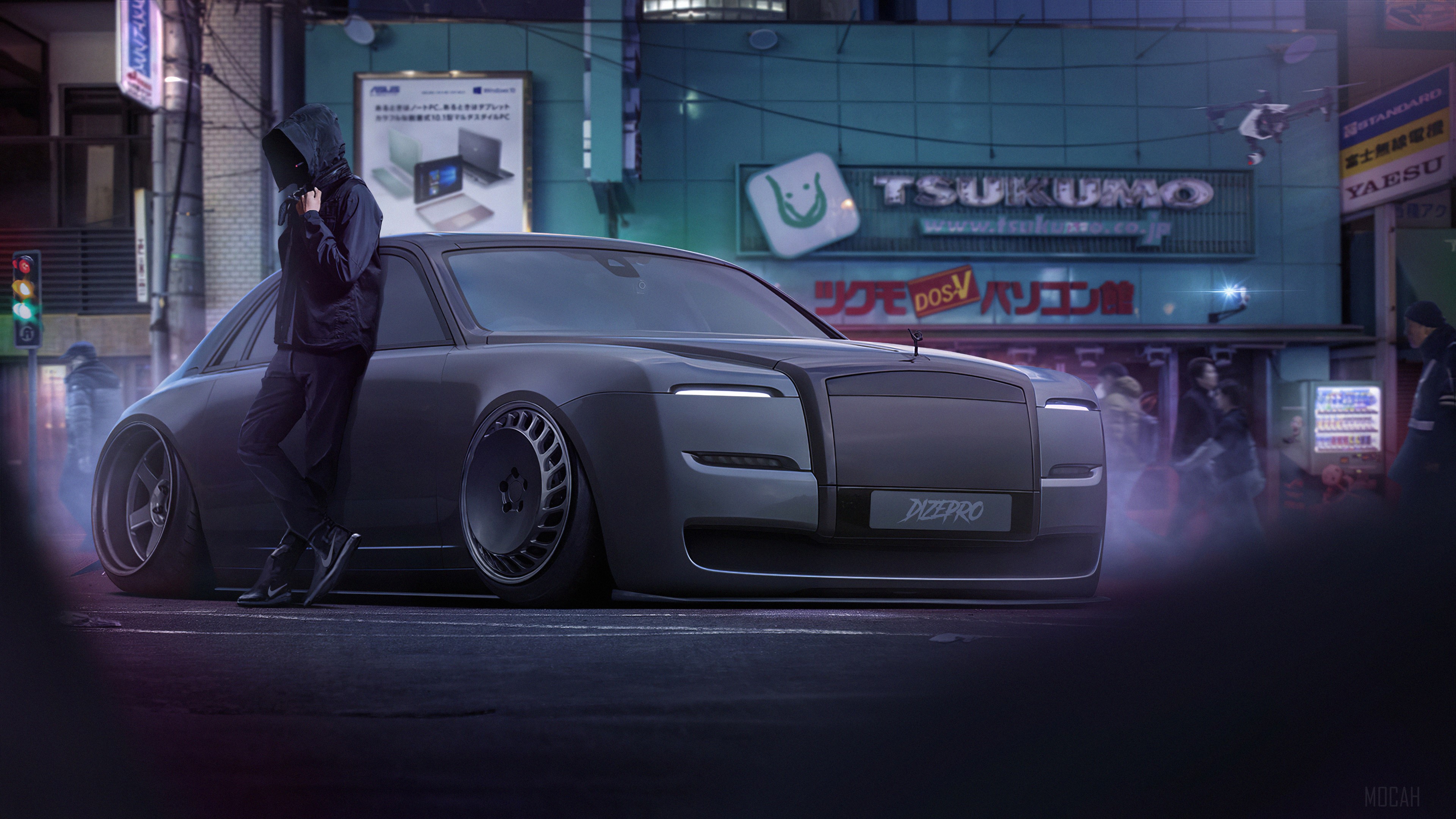 The Dark Rolls Royce HD Wallpaper