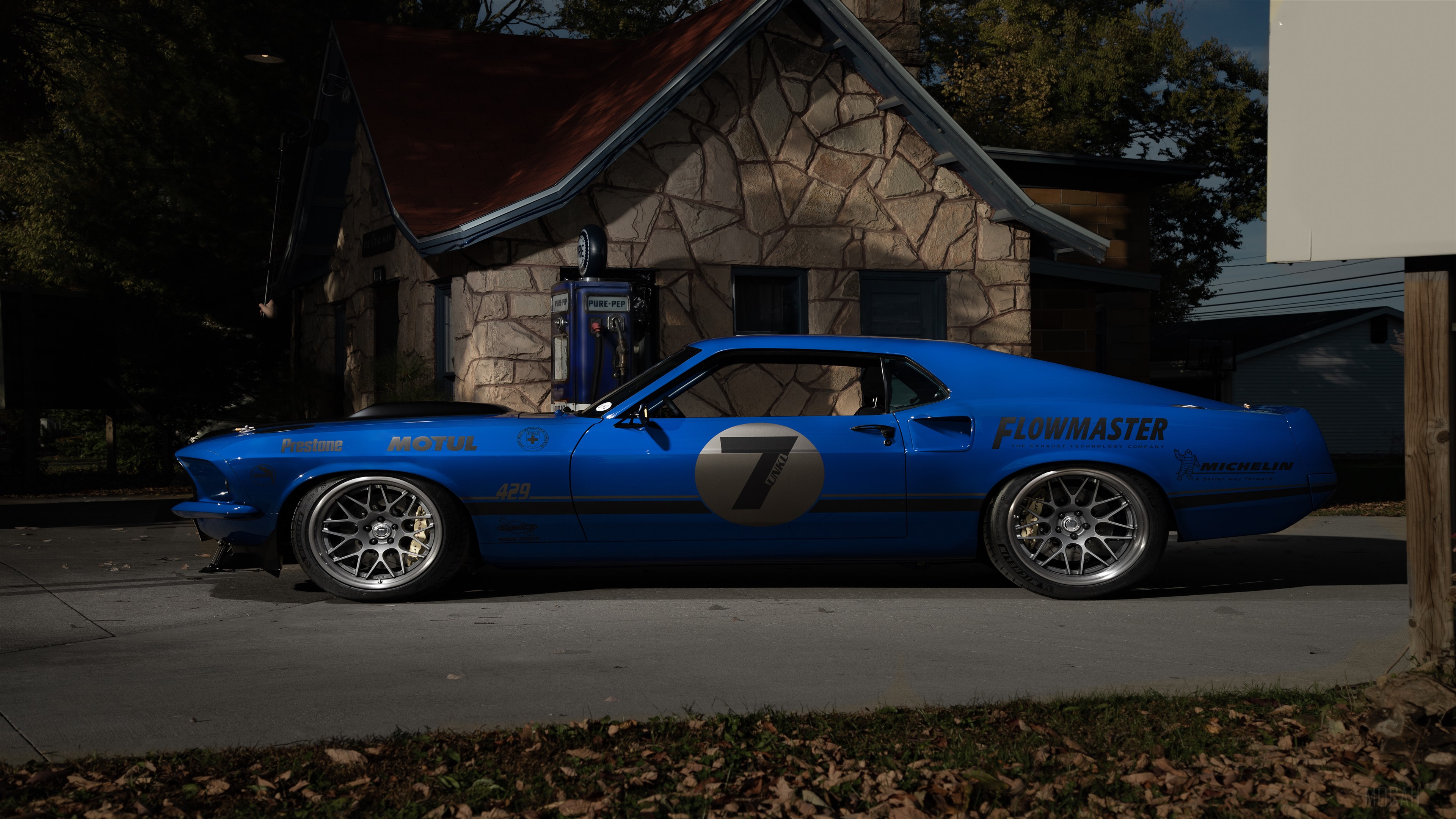 1969 Ringbrothers Ford Mustang 4K HD Wallpaper
