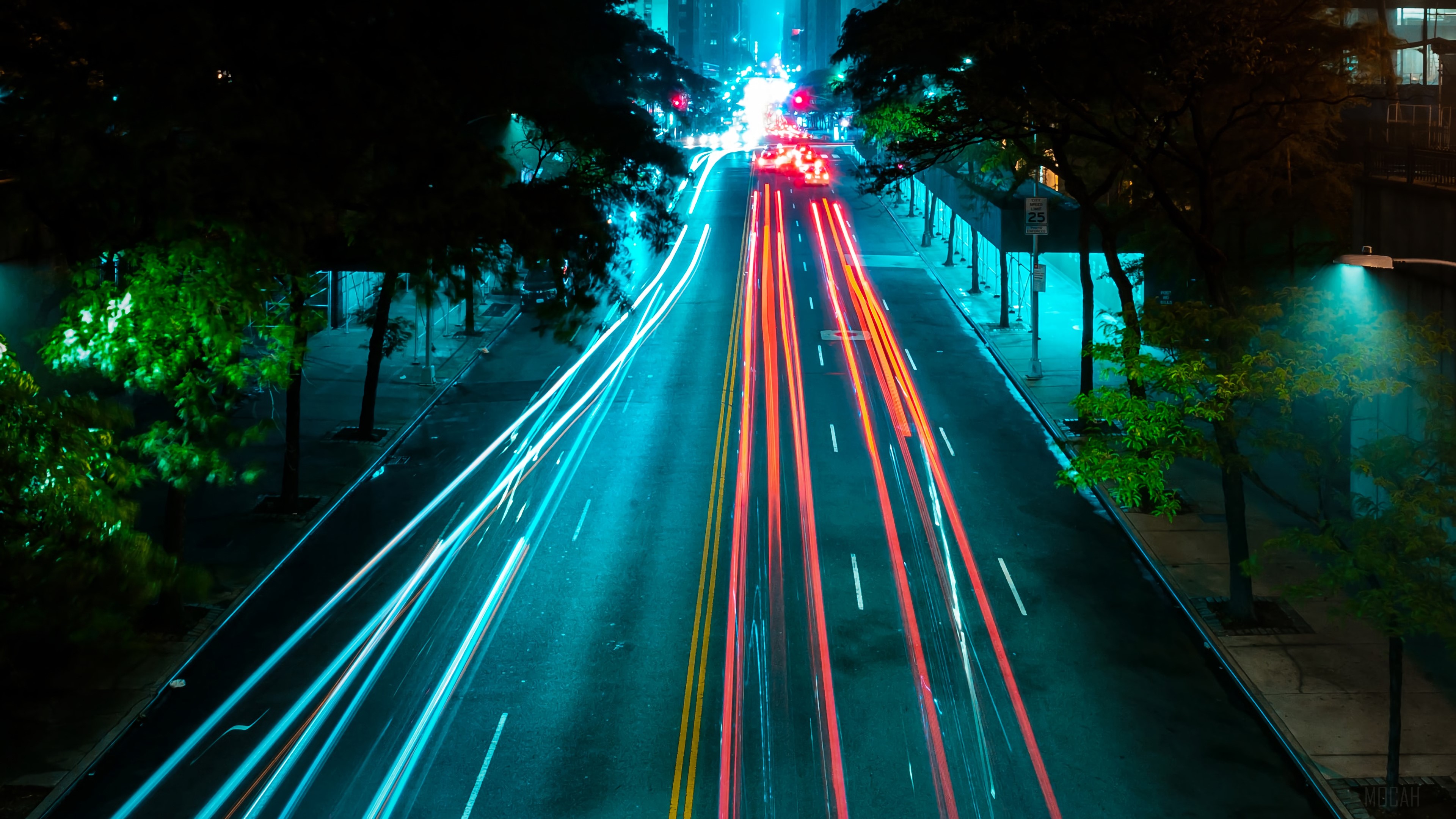 Long Exposure Road HD Wallpaper
