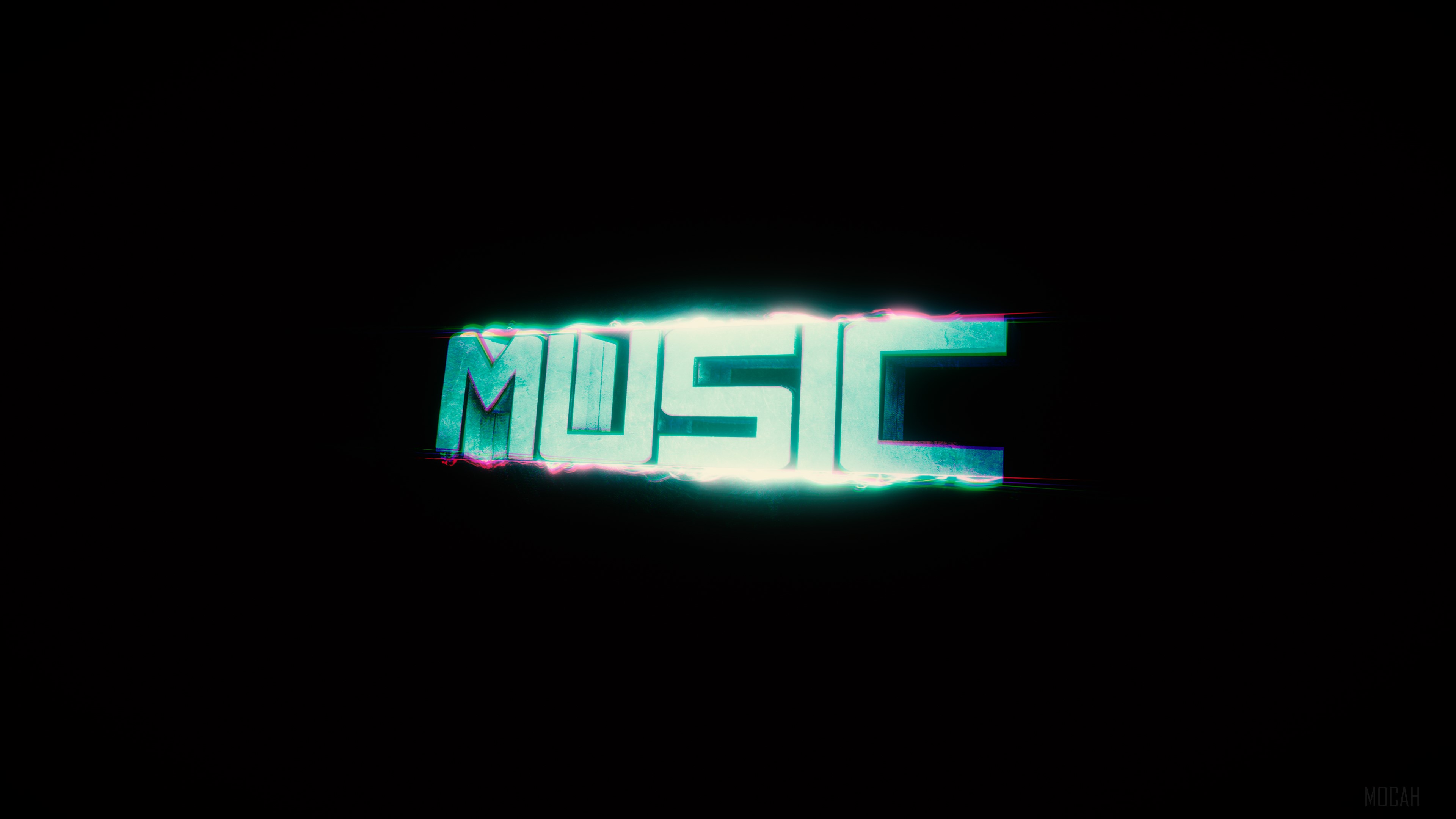 Music Glitch Art 4K HD Wallpaper