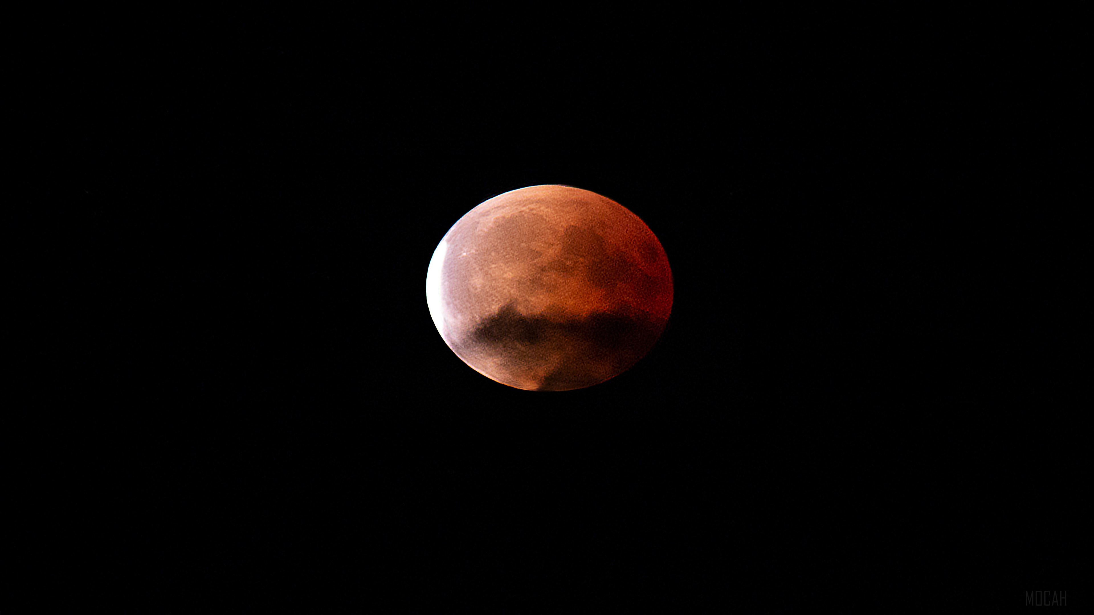 Blood Moon During Night Time HD Wallpaper