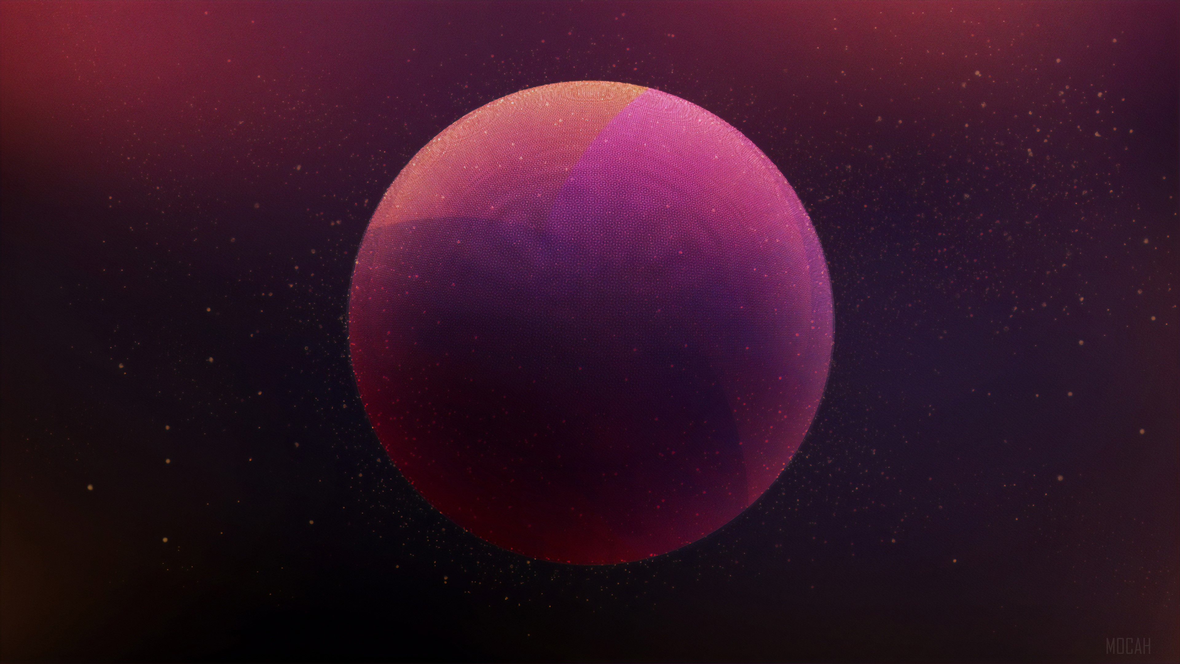 Purple Sphere Planet HD Wallpaper