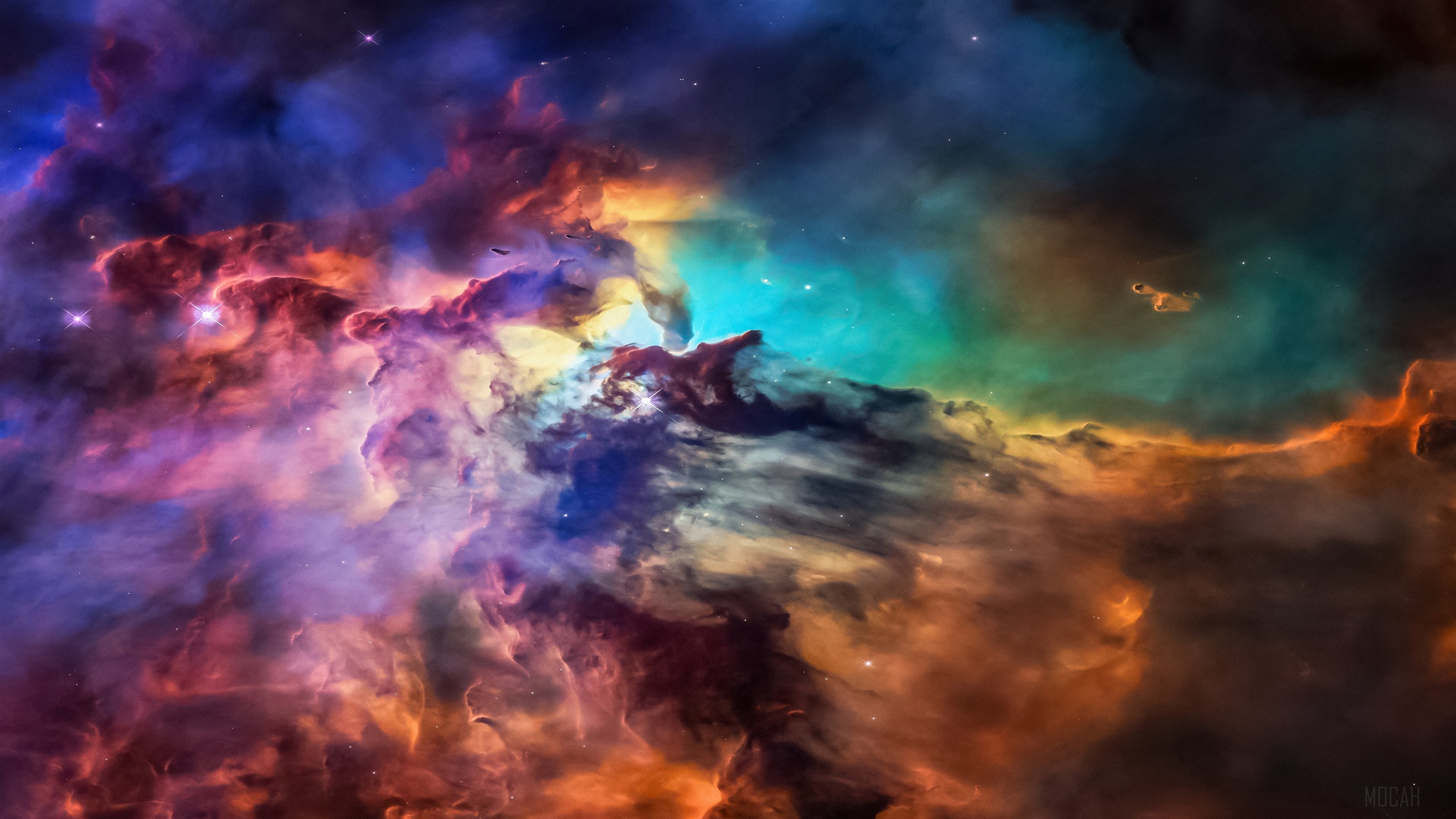 Colorful Nebula in Space 4K HD Wallpaper