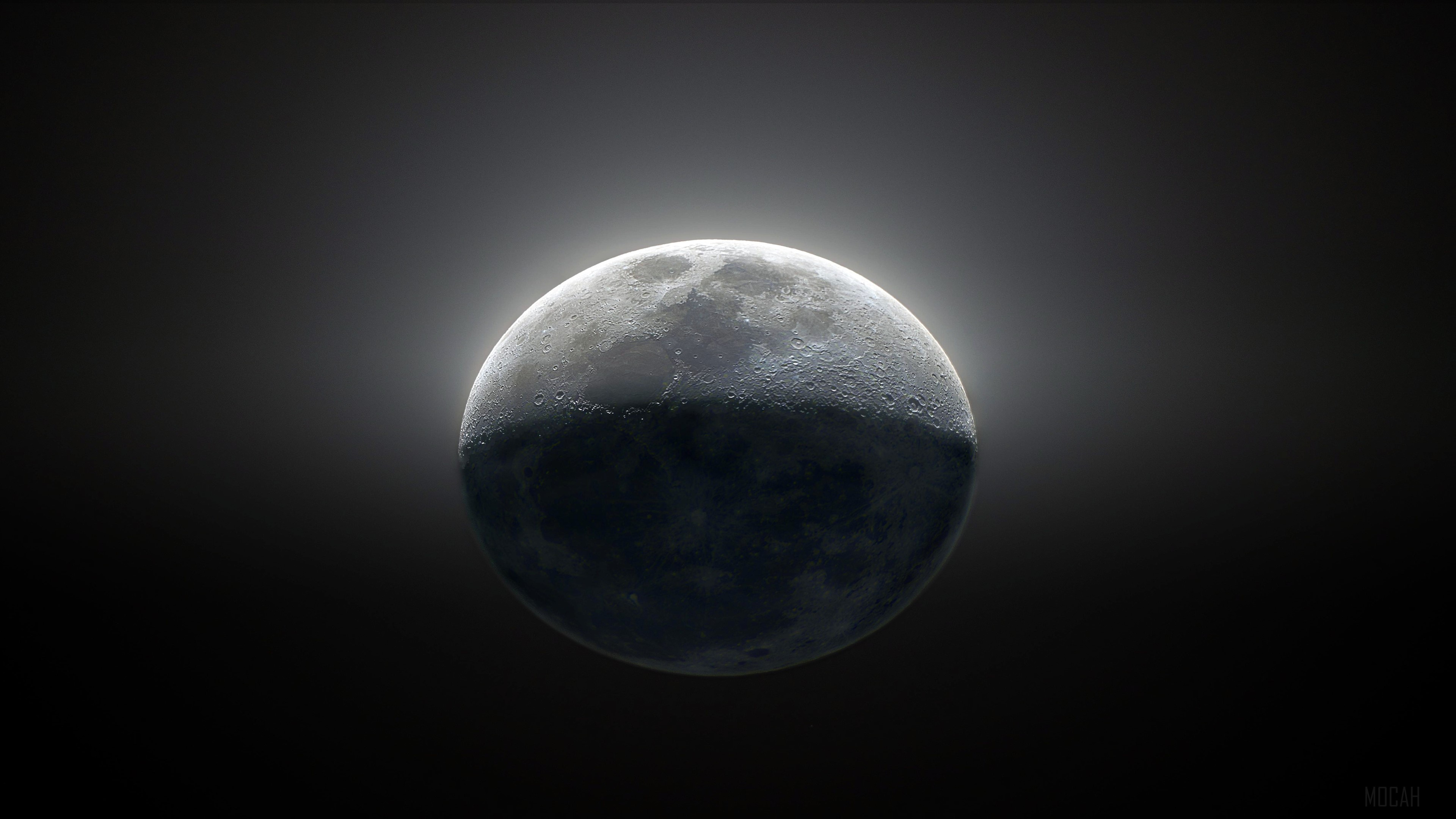 The Moon From Space 4K HD Wallpaper