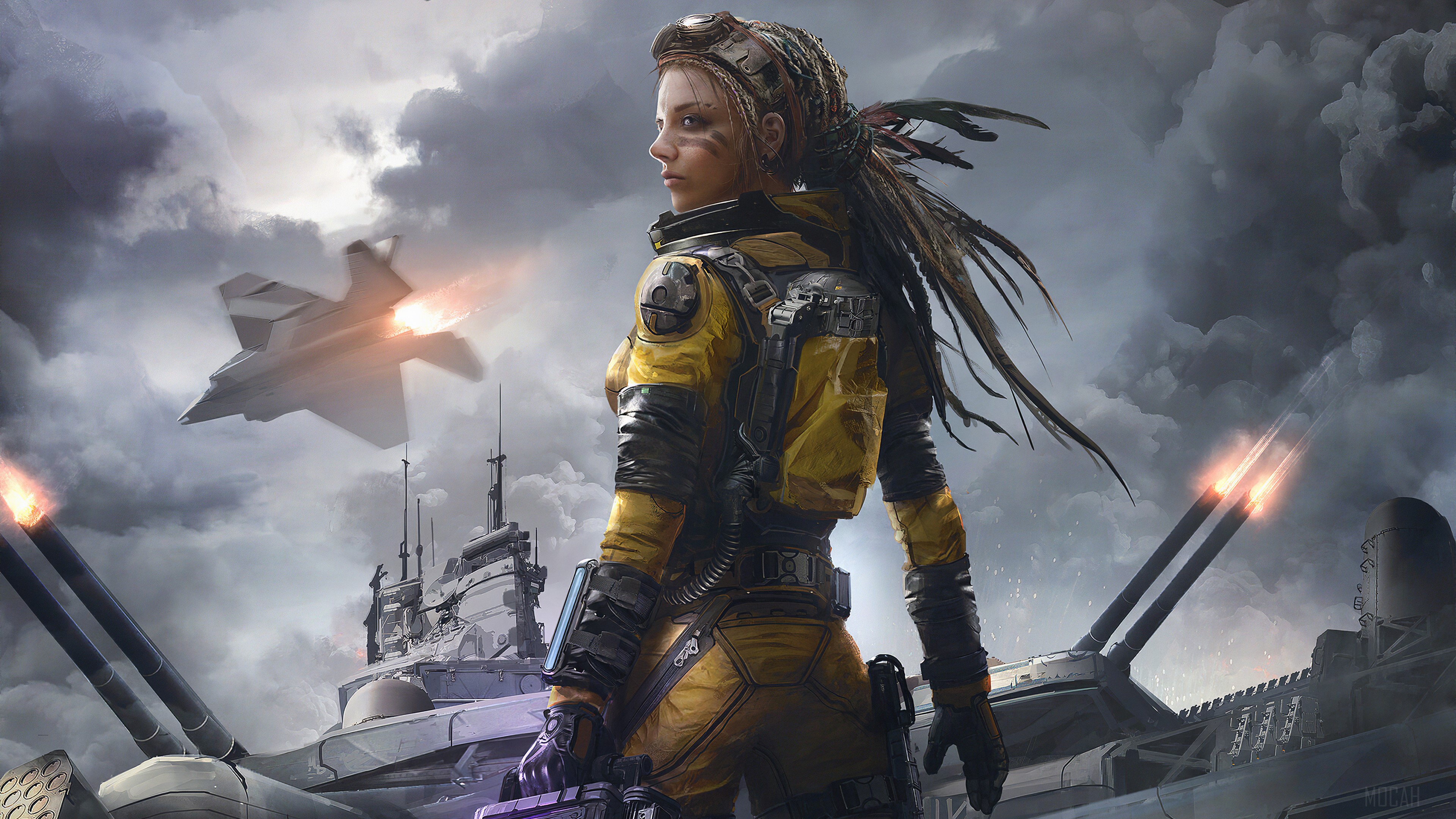 Warrior Soldier Girl 4K HD Wallpaper