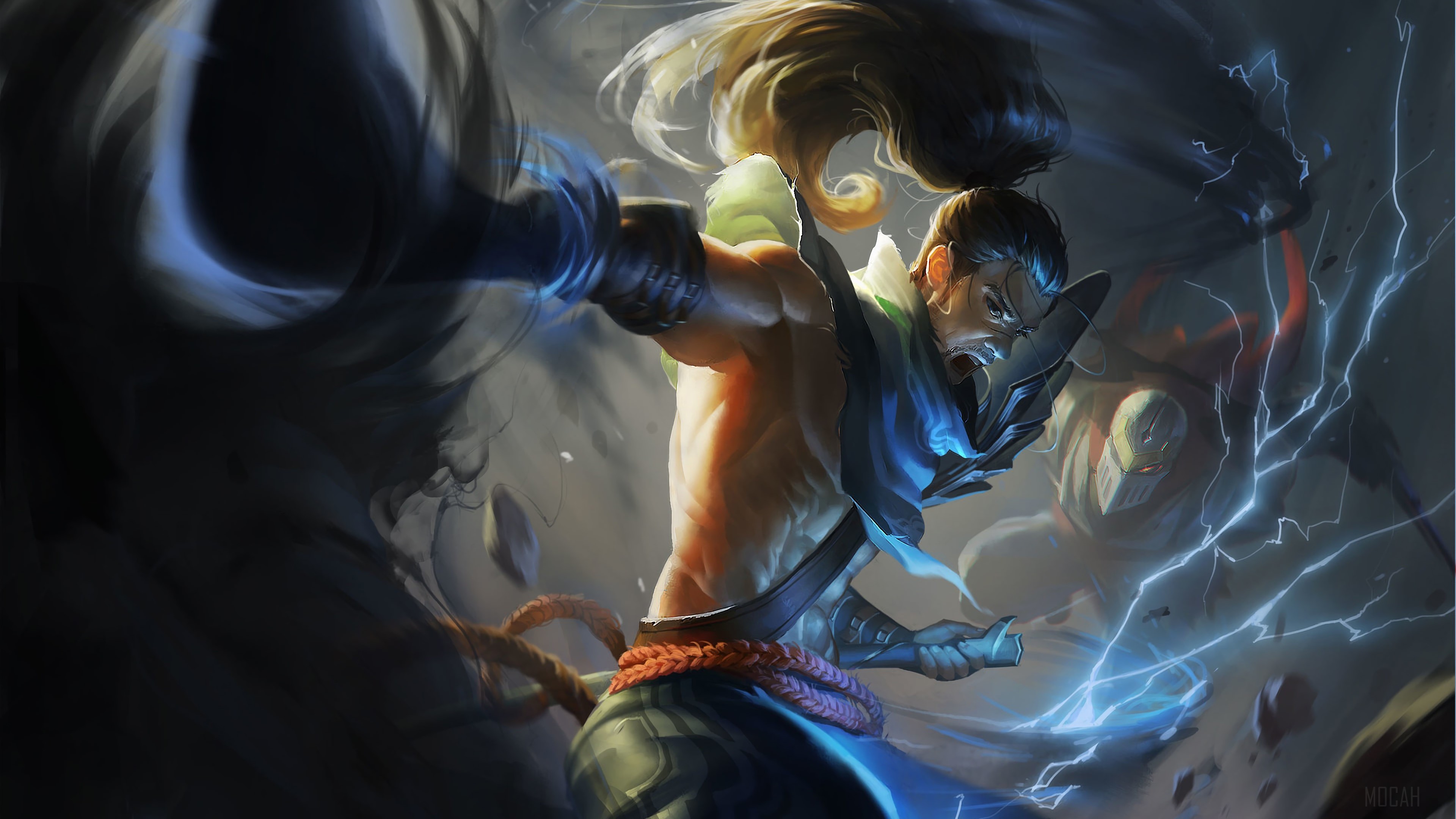Yasuo and Zed from League of Legends 4K HD Wallpaper
